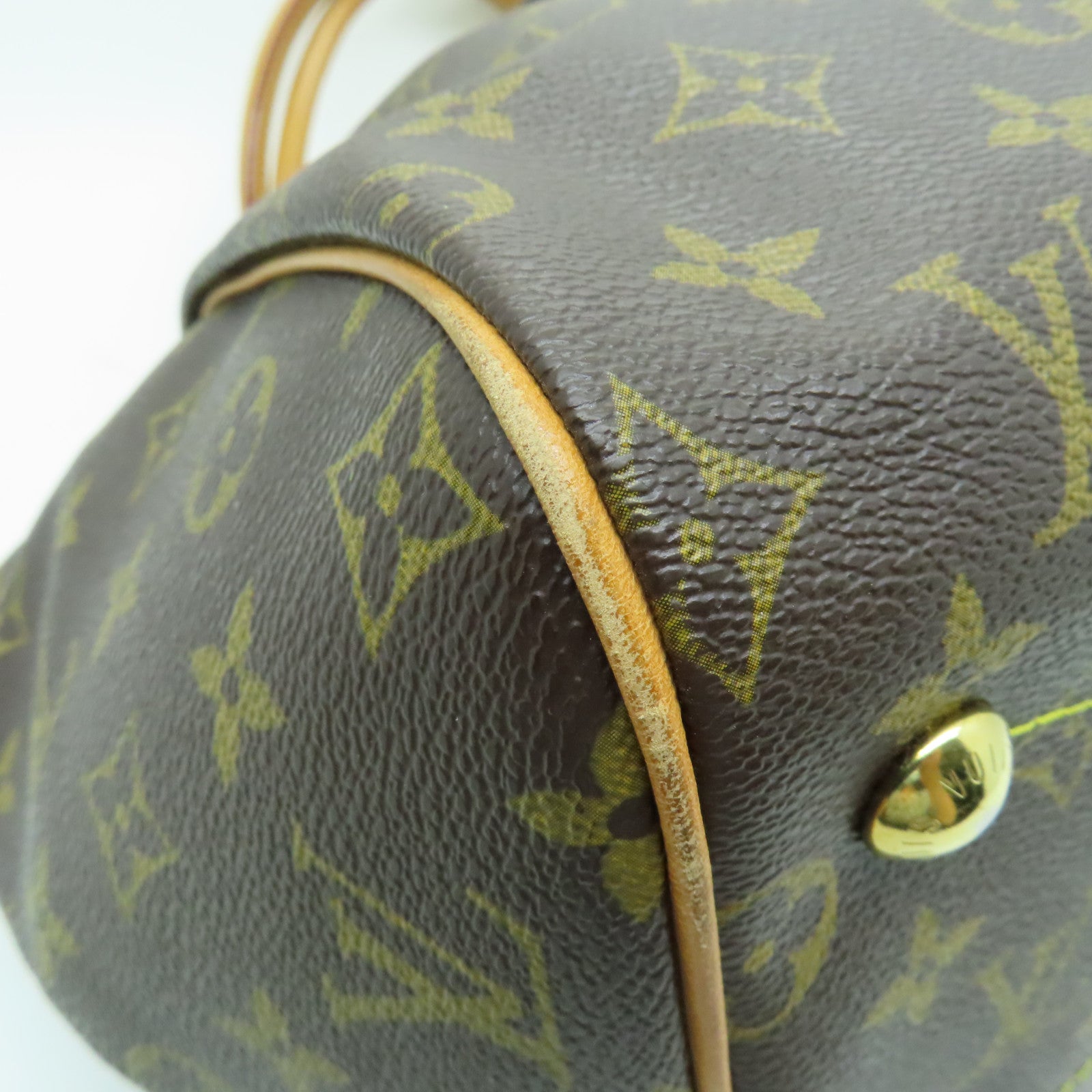 LOUIS VUITTON Monogram Tivoli GM金扣手挽袋啡色