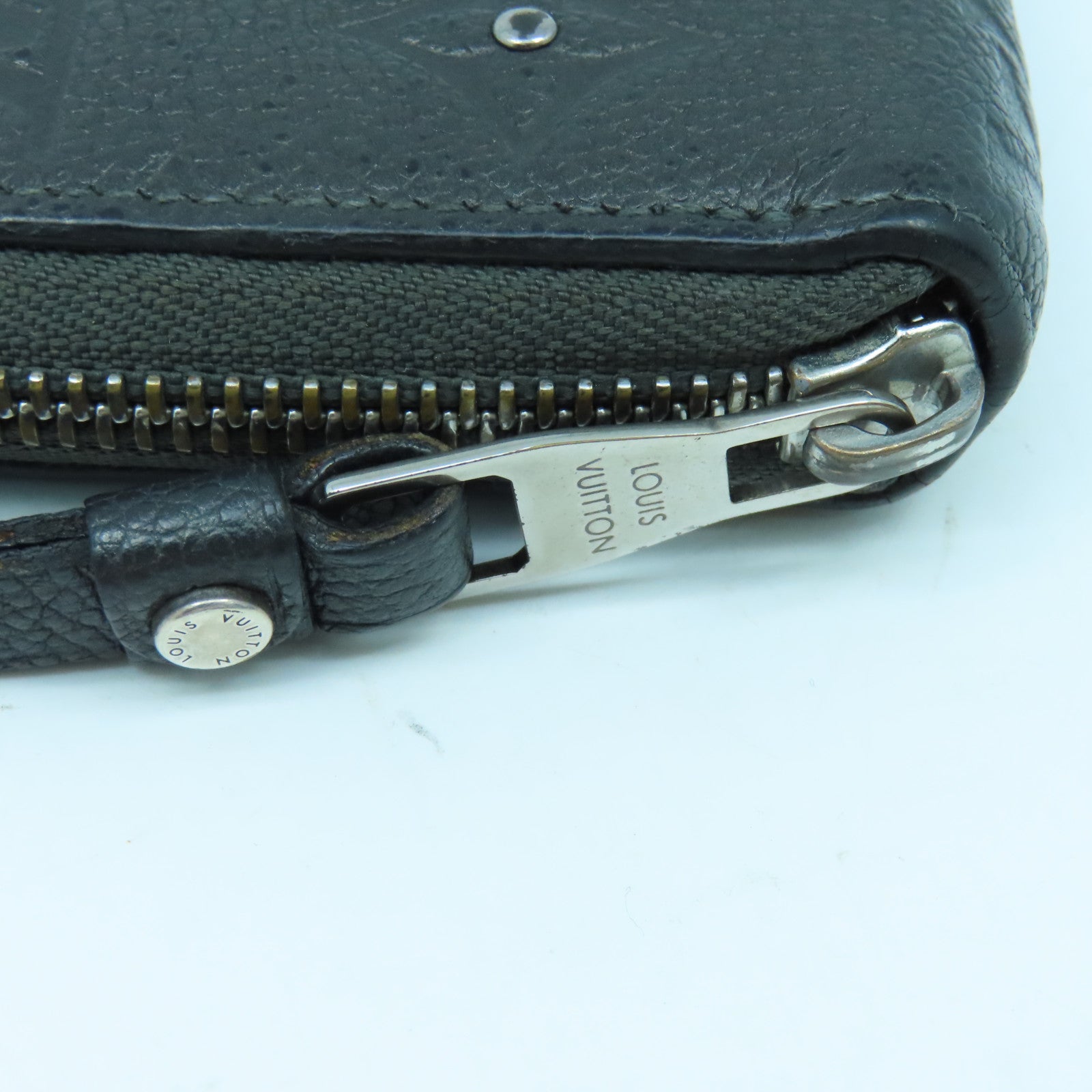 LOUIS VUITTON Monogram Empreinte Long Wallet銀扣長錢包黑色