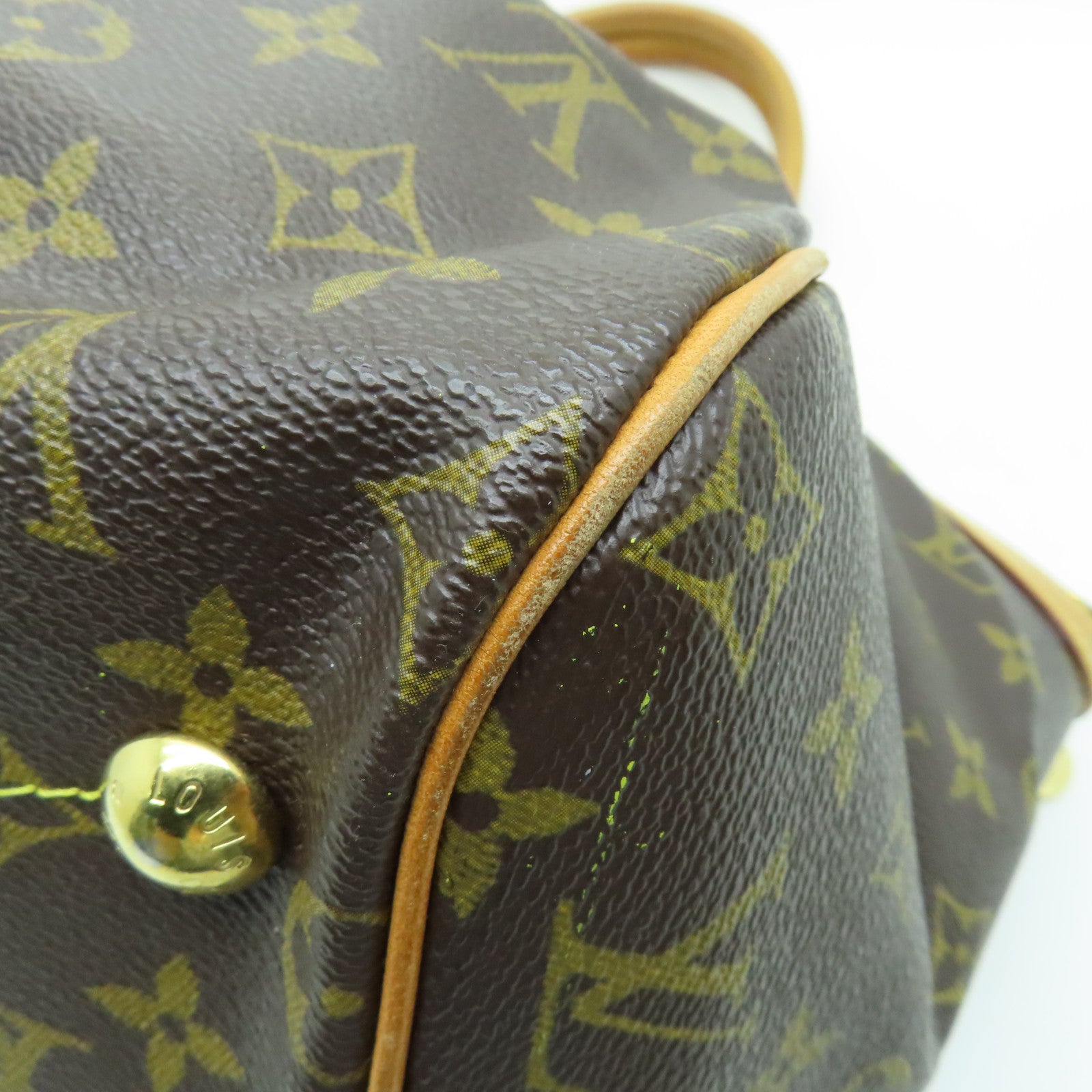LOUIS VUITTON Monogram Tivoli GM金扣手挽袋啡色