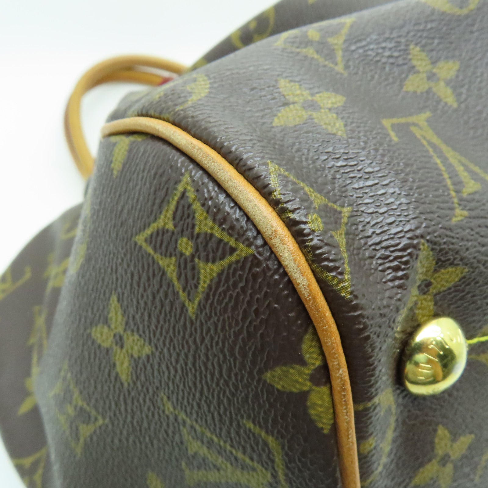 LOUIS VUITTON Monogram Tivoli GM金扣手挽袋啡色
