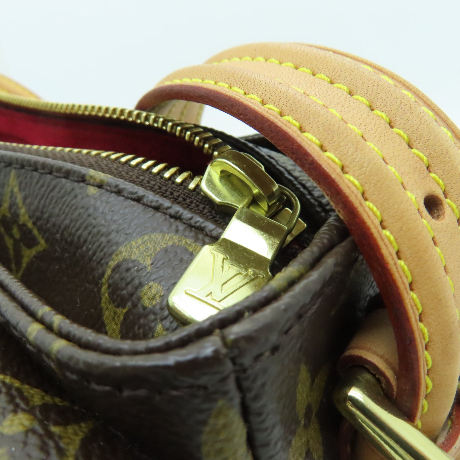 LOUIS VUITTON Monogram Viva Cite MM Shoulder Bag金扣肩背袋啡色