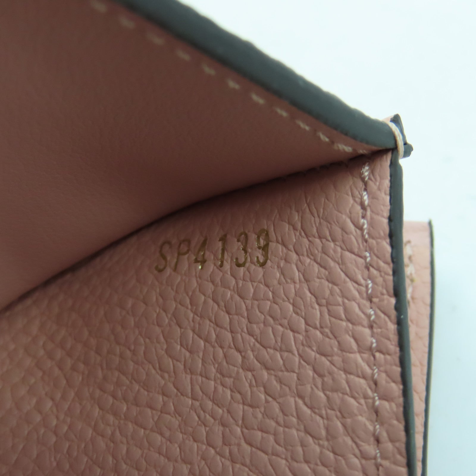 LOUIS VUITTON Monogram Empreinte Zoe Wallet金扣錢包粉紅色