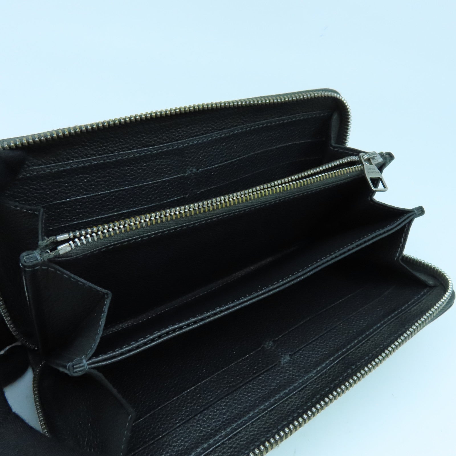 LOUIS VUITTON Monogram Empreinte Long Wallet銀扣長錢包黑色