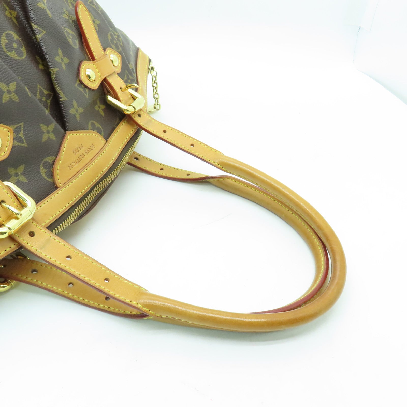 LOUIS VUITTON Monogram Tivoli GM金扣手挽袋啡色