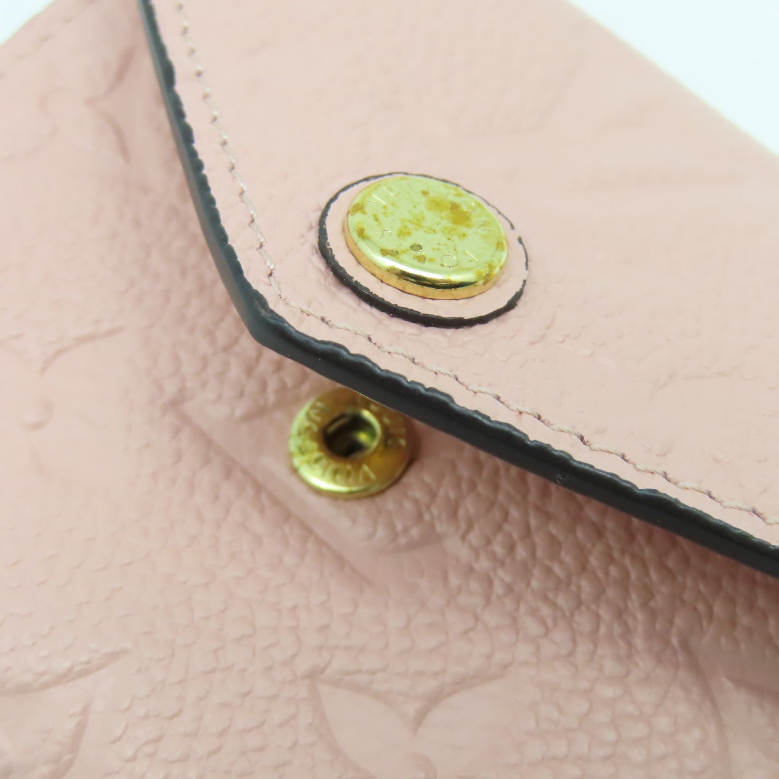 LOUIS VUITTON Monogram Empreinte Zoe Wallet金扣錢包粉紅色
