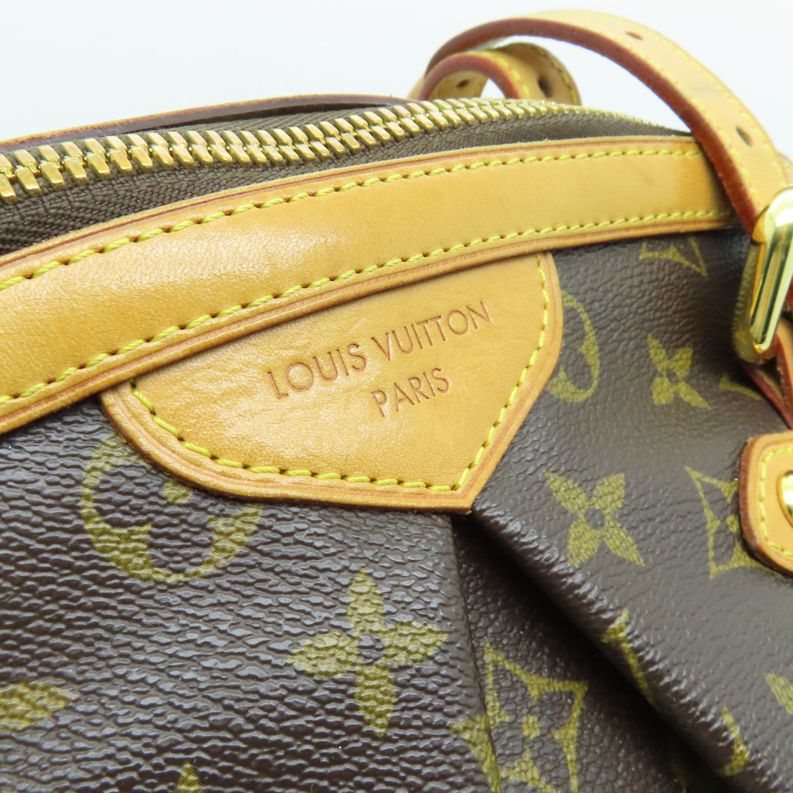 LOUIS VUITTON Monogram Tivoli GM金扣手挽袋啡色