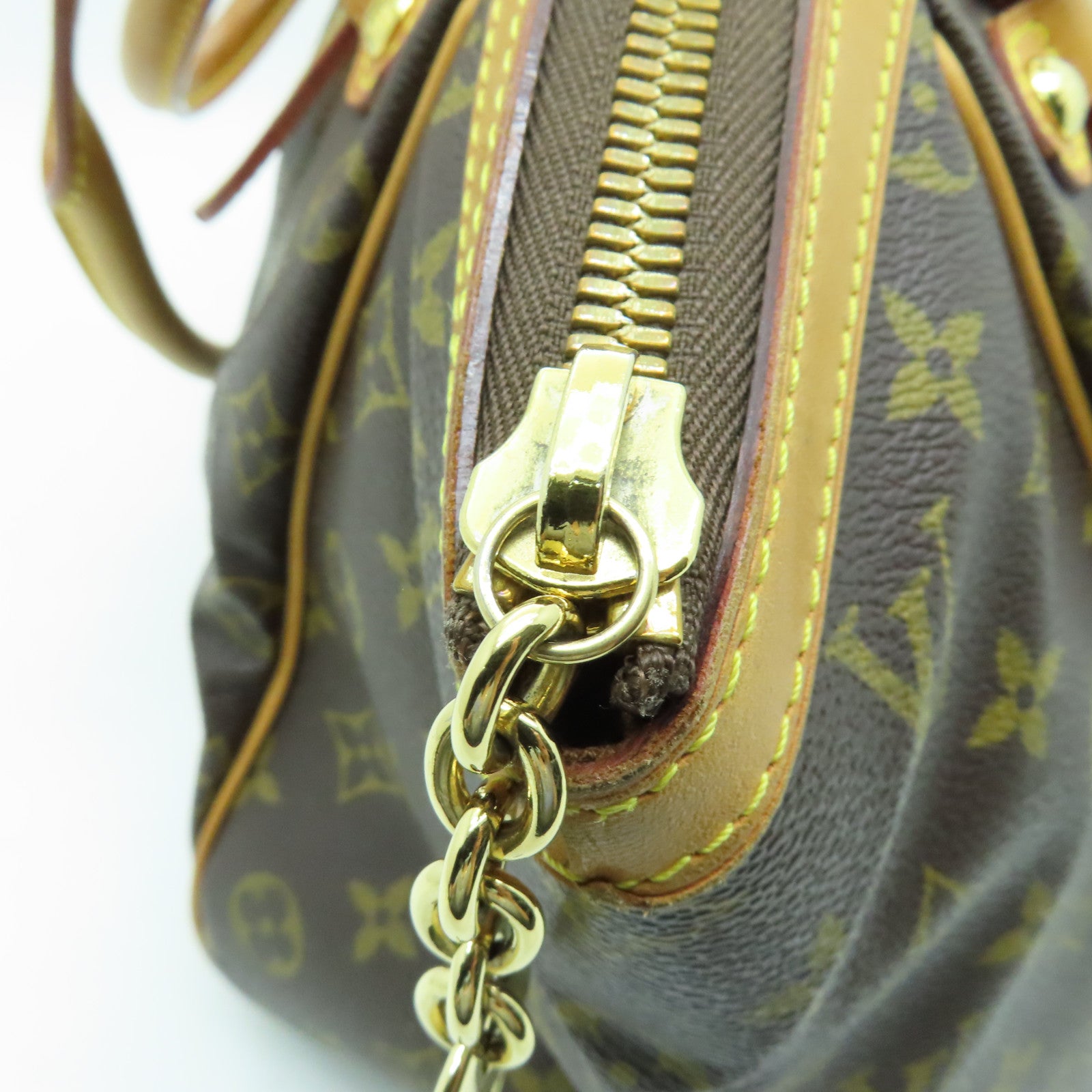 LOUIS VUITTON Monogram Tivoli GM金扣手挽袋啡色