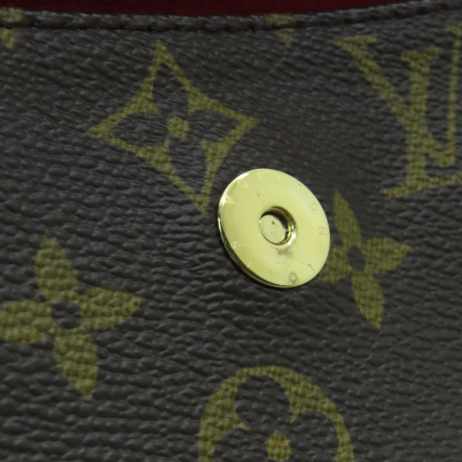 LOUIS VUITTON Monogram Viva Cite MM Shoulder Bag金扣肩背袋啡色