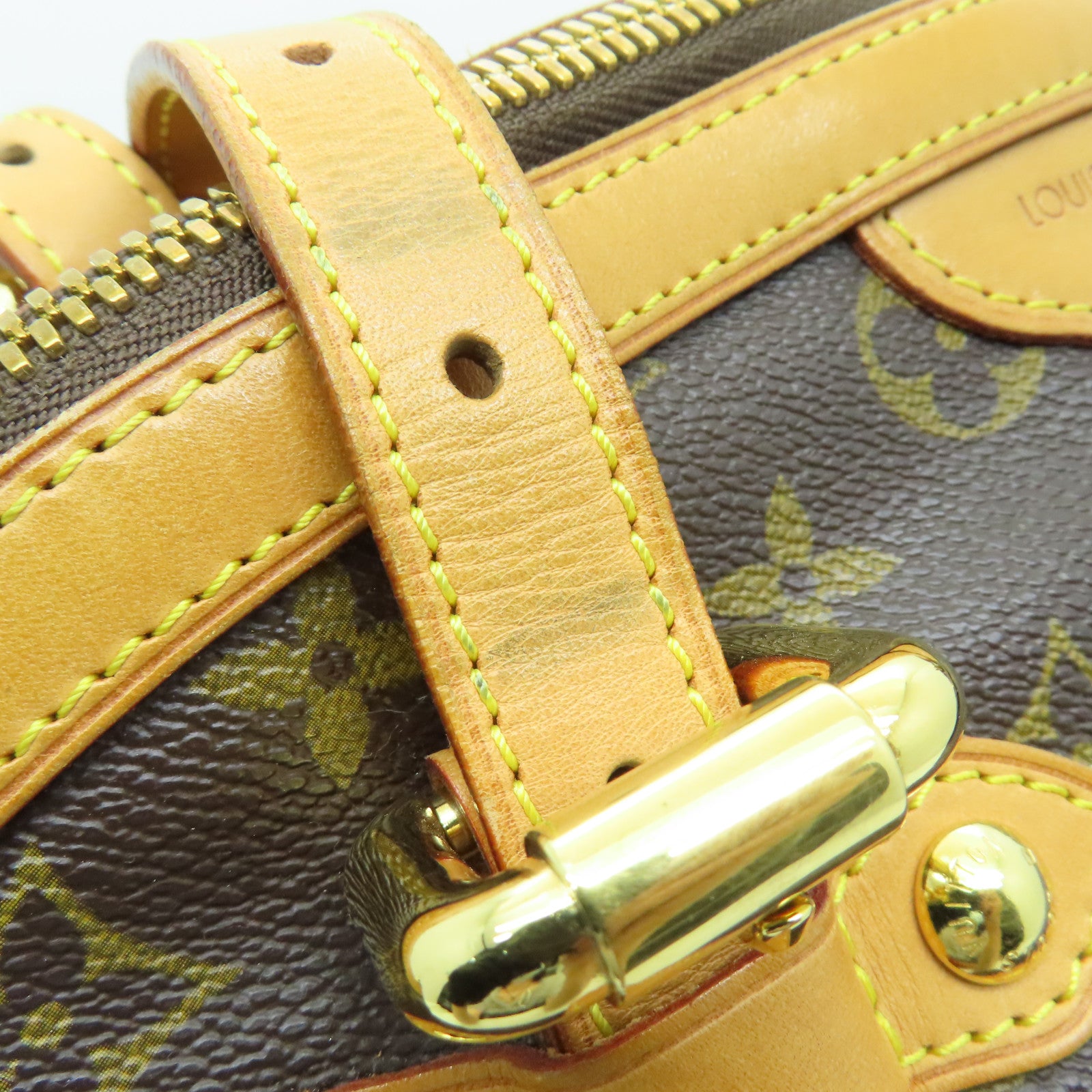 LOUIS VUITTON Monogram Tivoli GM金扣手挽袋啡色