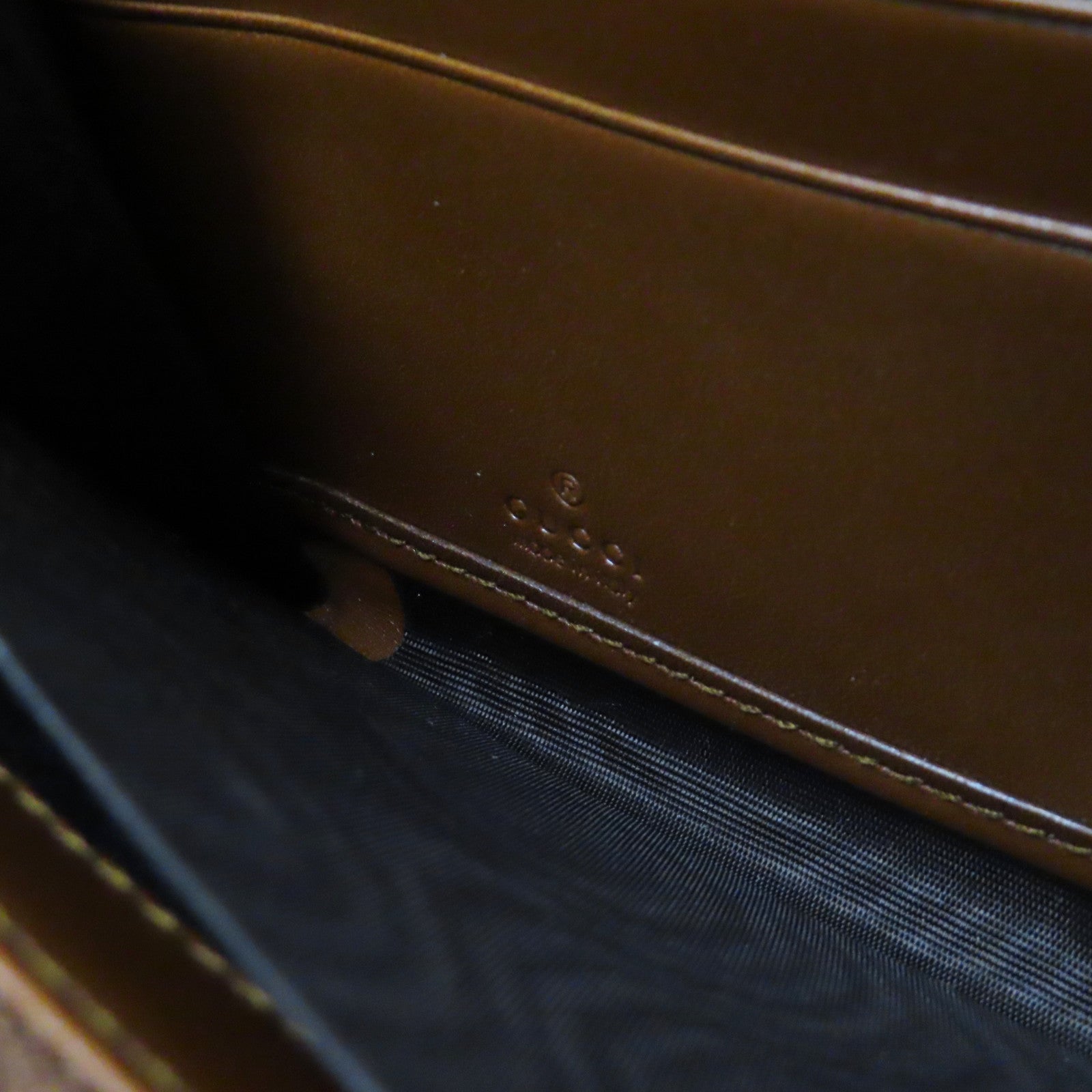 GUCCI 塗層帆布Zipper Long Wallet金扣長錢包啡色