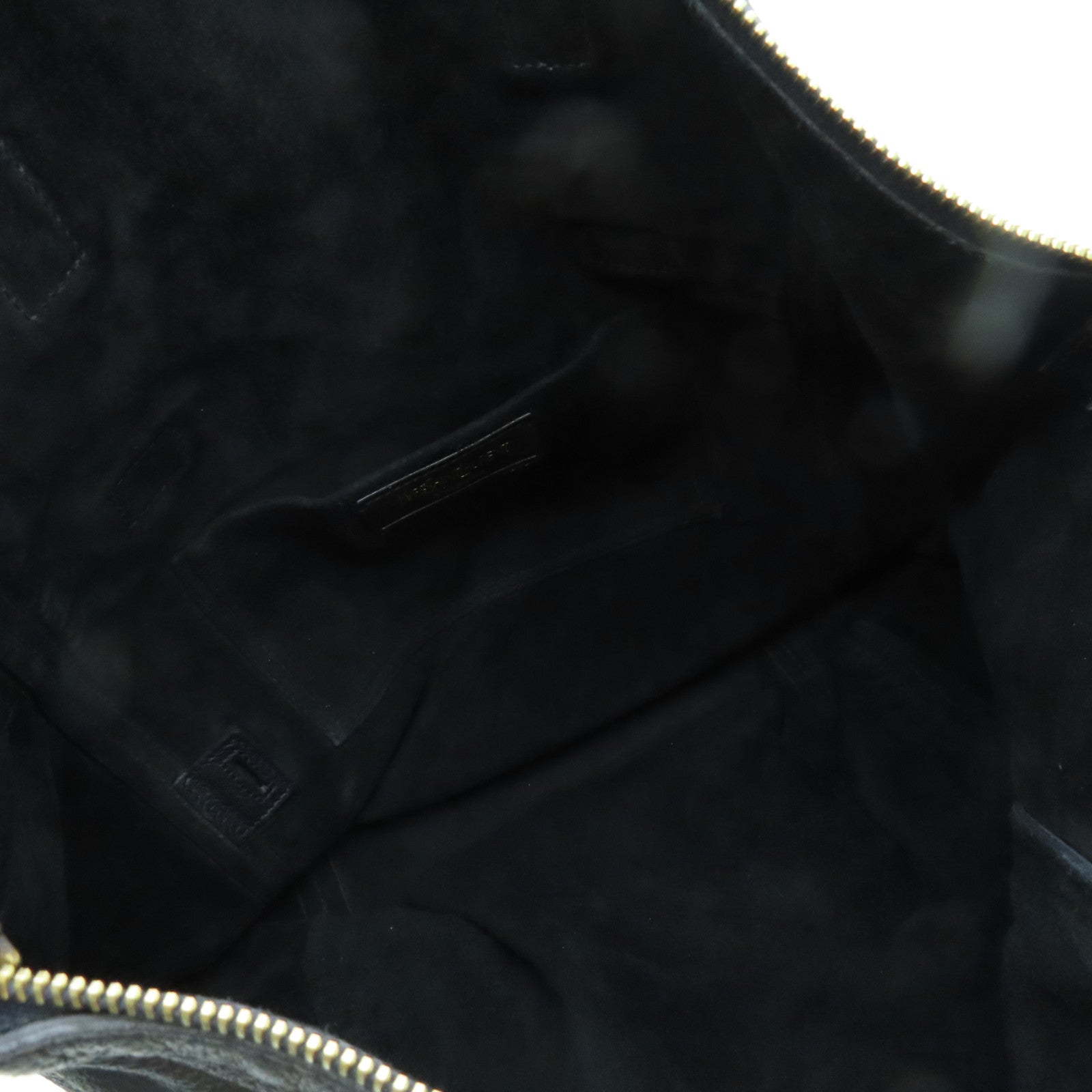 YVES SAINT LAURENT 牛皮皮革Tote Bag金扣手挽袋黑色