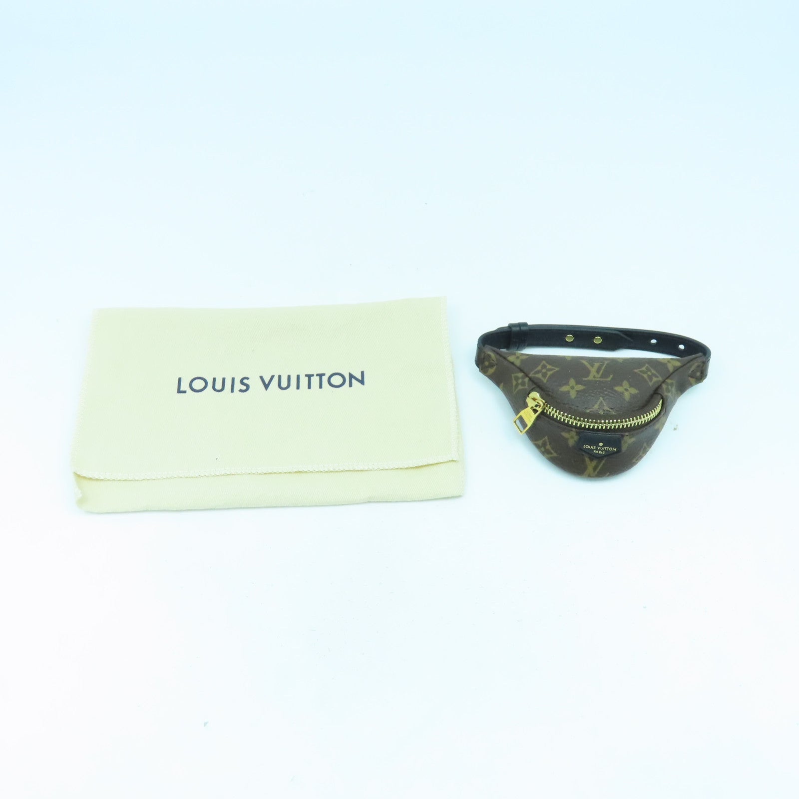 LOUIS VUITTON Monogram Party Bum Bag金扣手鐲啡色