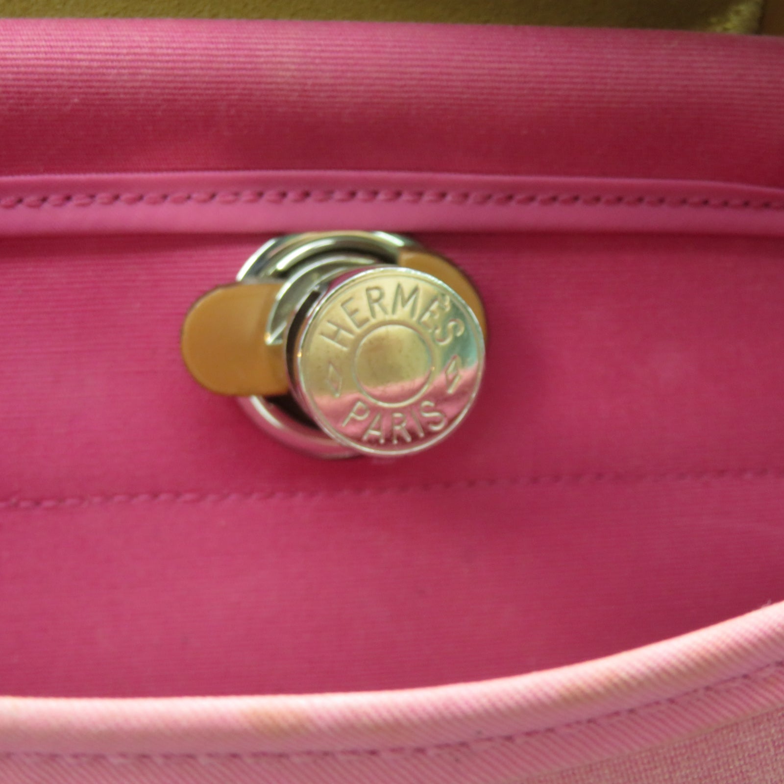 HERMES [Sharp Discount] Canvas Herbag PM Silver Buckle Handle