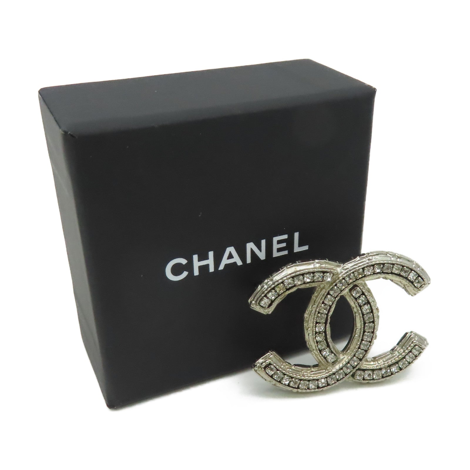 CHANEL 金屬Brooch胸針黑色/銀色