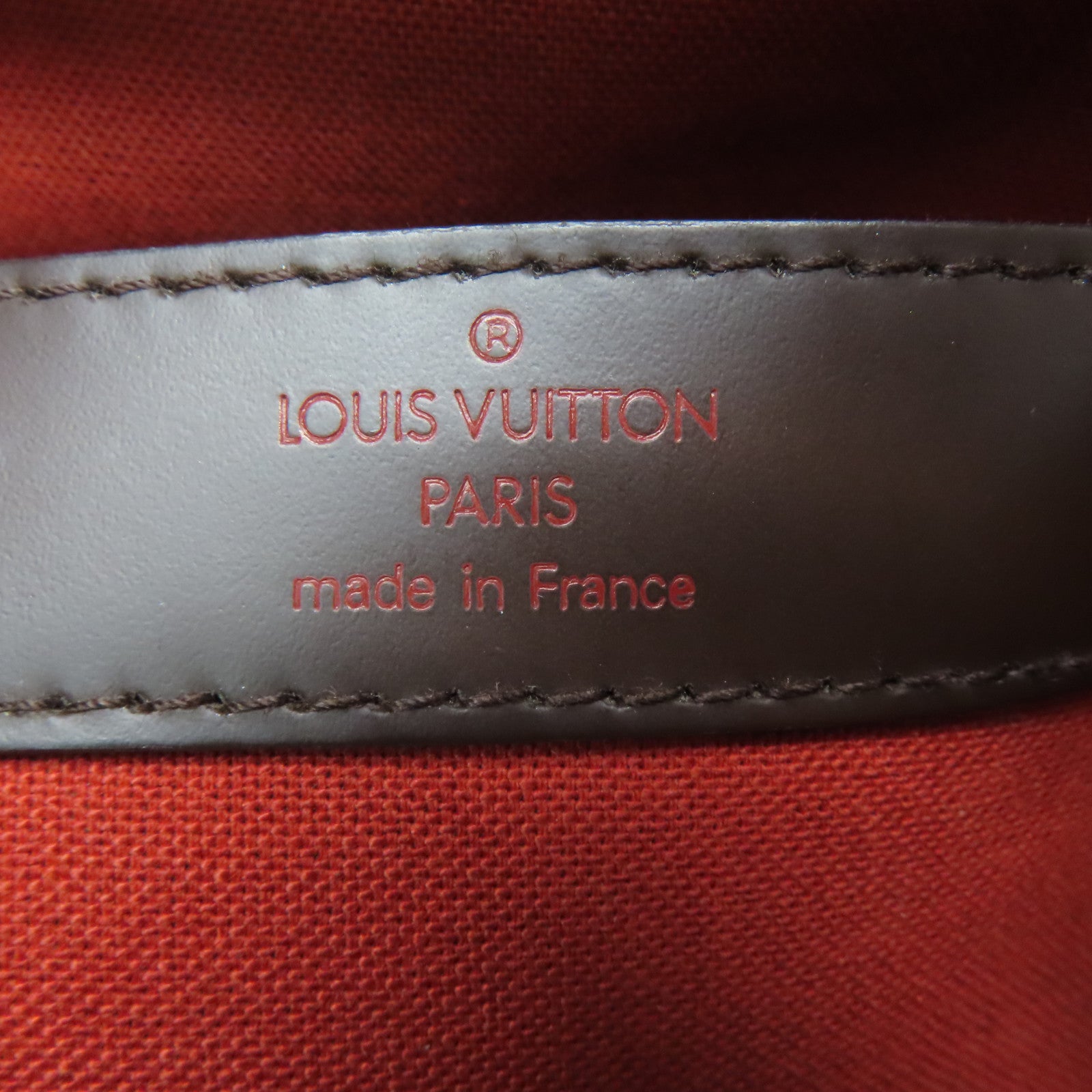 LOUIS VUITTON Damier Naviglio金扣肩背袋啡色