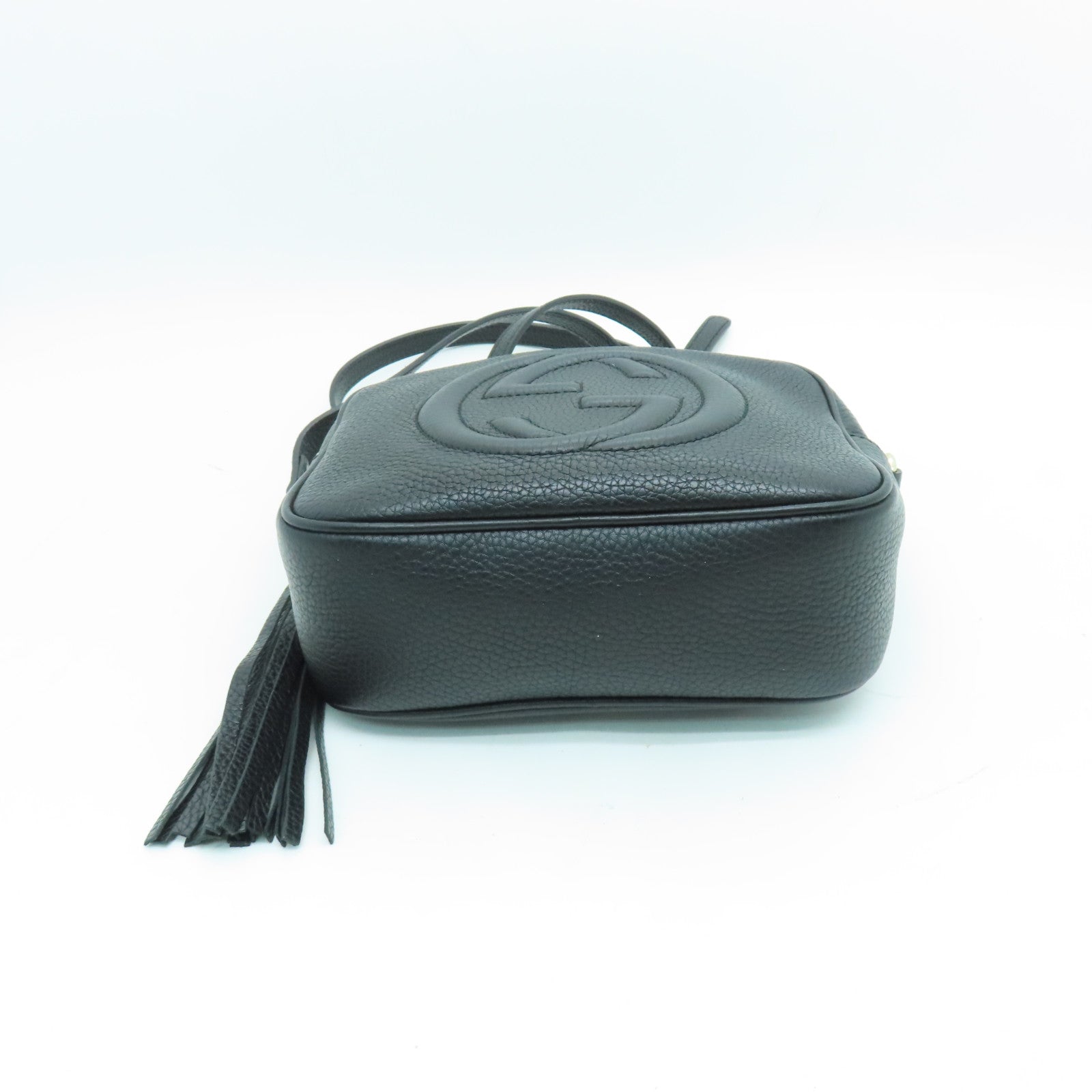GUCCI 牛皮皮革Shoulder Bag金扣肩背袋黑色