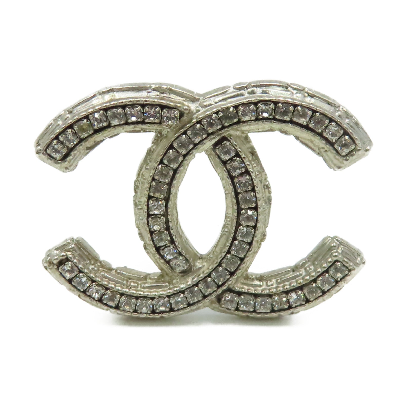 CHANEL 金屬Brooch胸針黑色/銀色