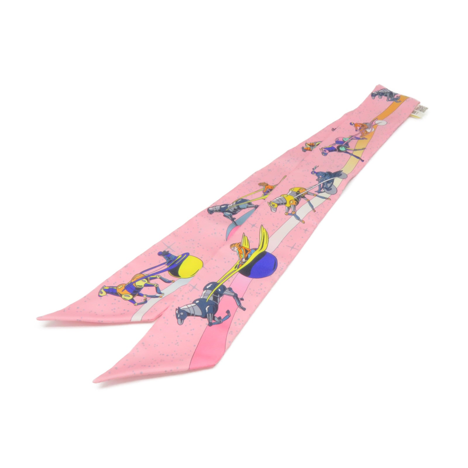 HERMES 丝质Twilly Scarf丝巾粉红色/彩色