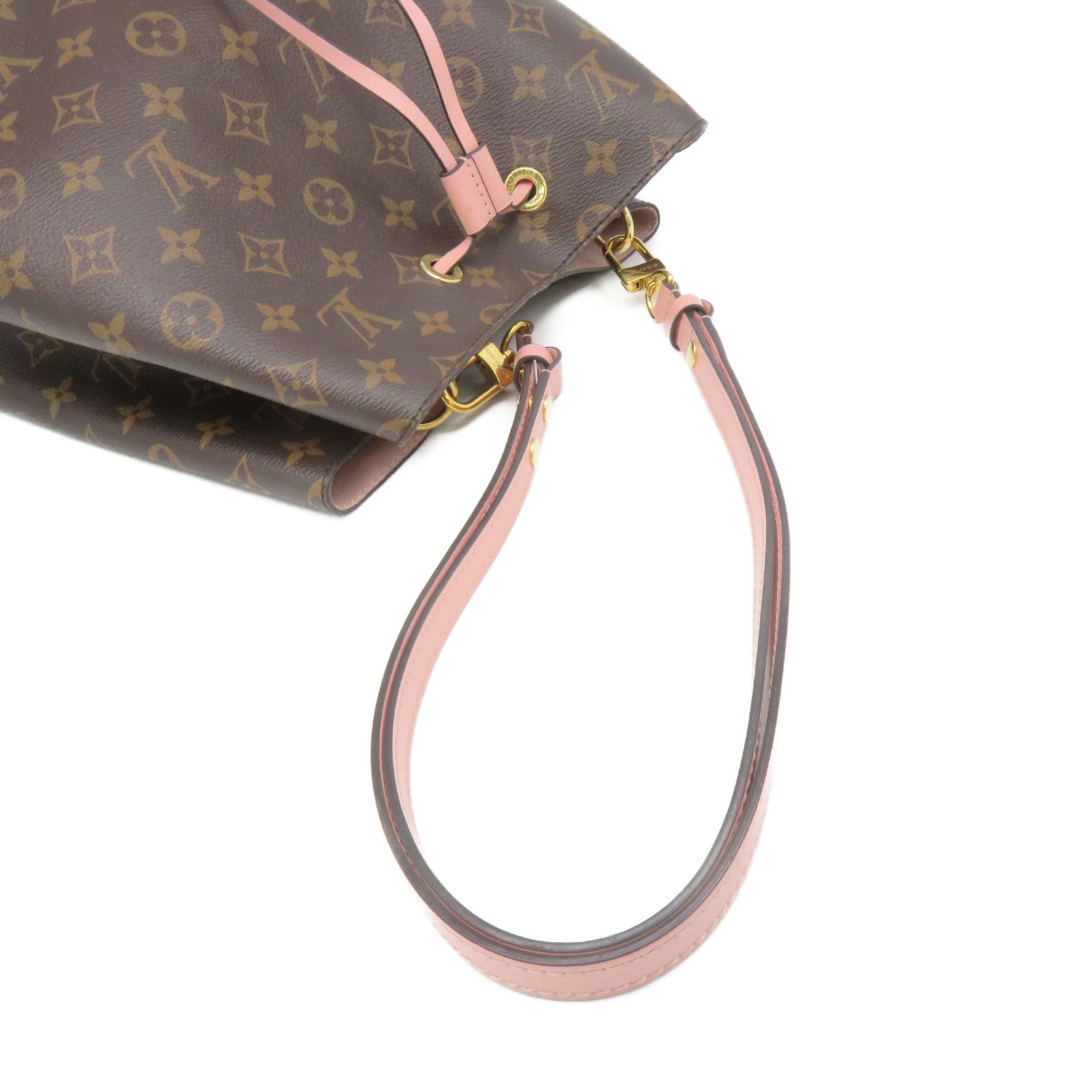 LOUIS VUITTON Monogram Neo Noe MM Shoulder Bag Brown/Pink