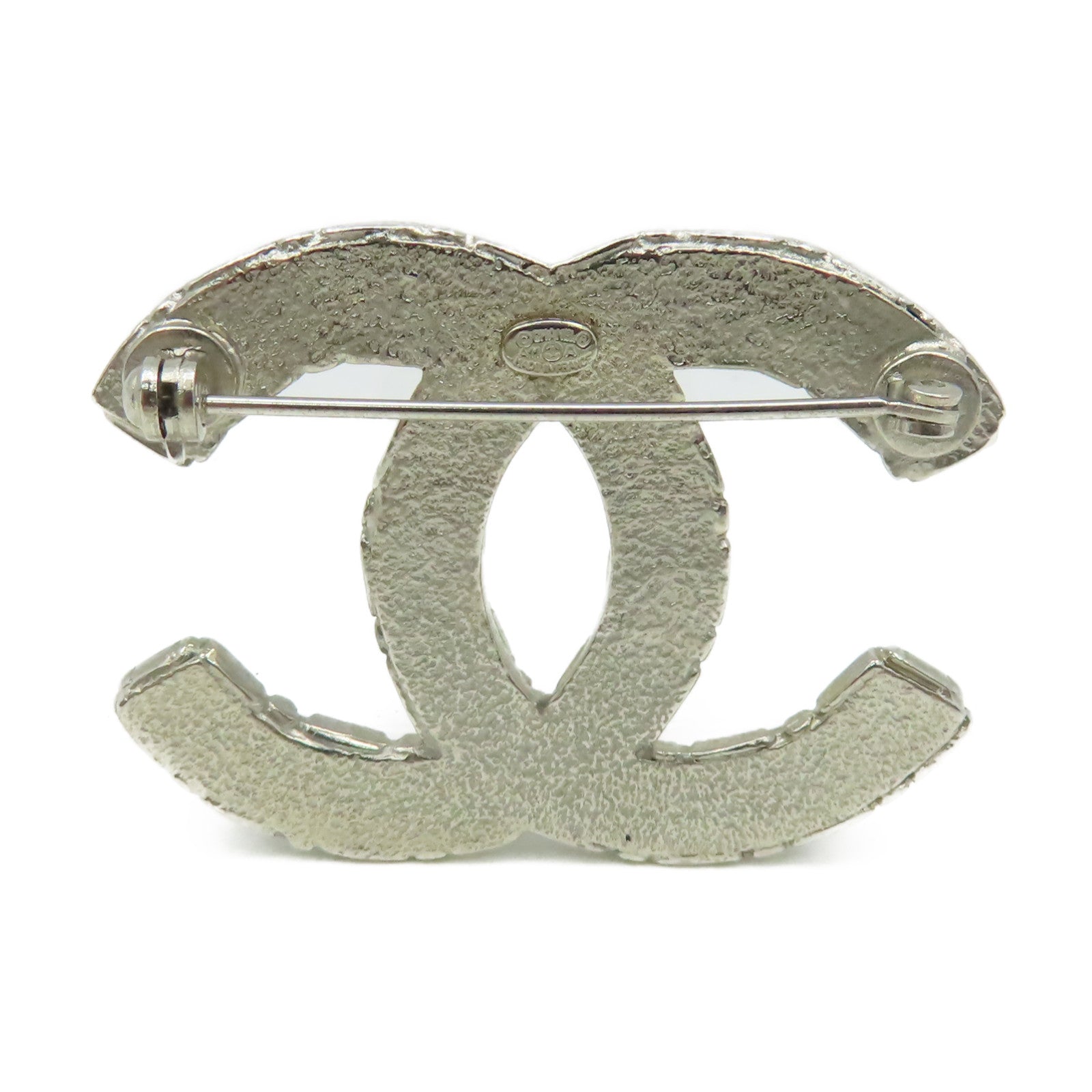 CHANEL 金屬Brooch胸針黑色/銀色