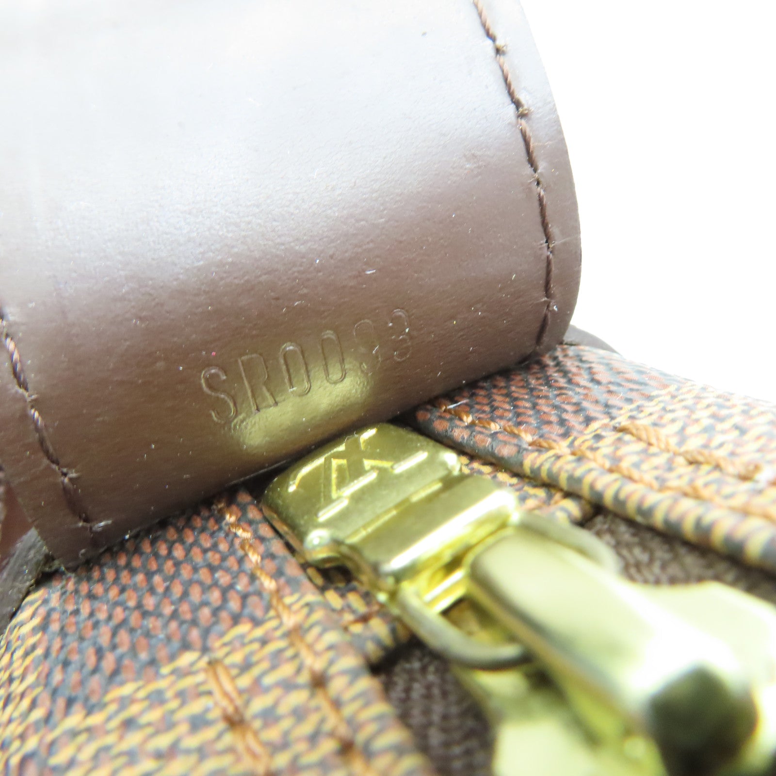 LOUIS VUITTON Damier Naviglio金扣肩背袋啡色