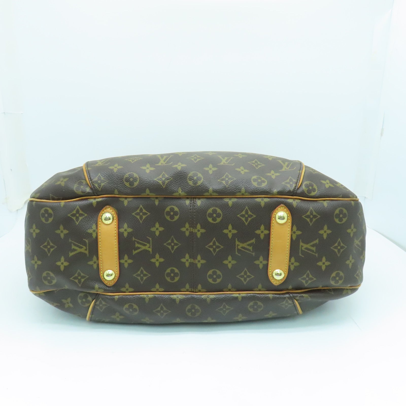 LOUIS VUITTON Monogram Galliera GM金扣肩背袋啡色