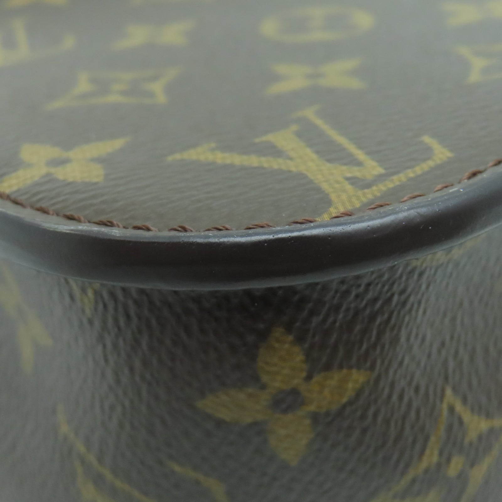 LOUIS VUITTON Monogram Passy Gold Buckle Shoulder Bag Brown