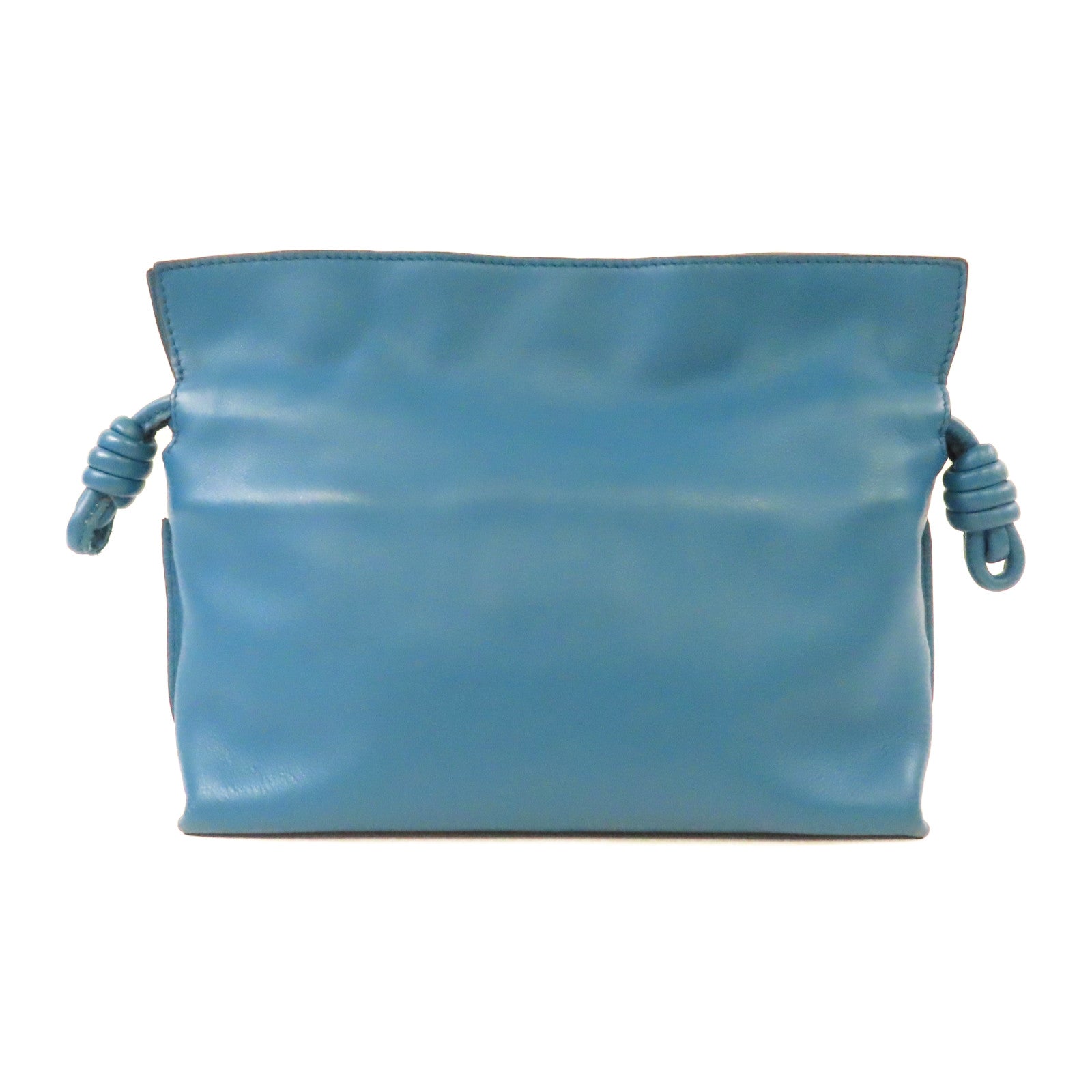 LOEWE 羊皮皮革Shoulder Bag金扣肩背袋藍色