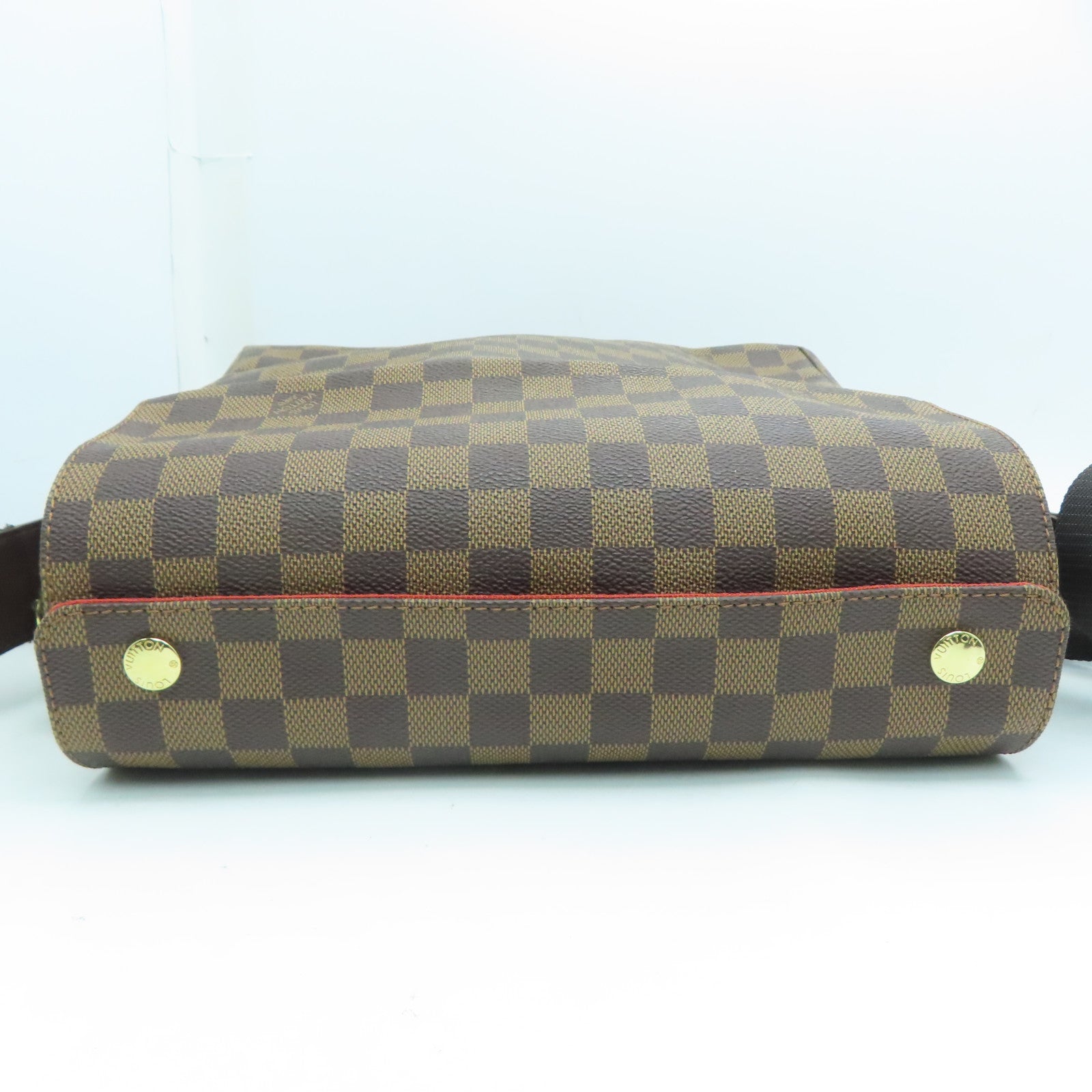 LOUIS VUITTON Damier Naviglio金扣肩背袋啡色