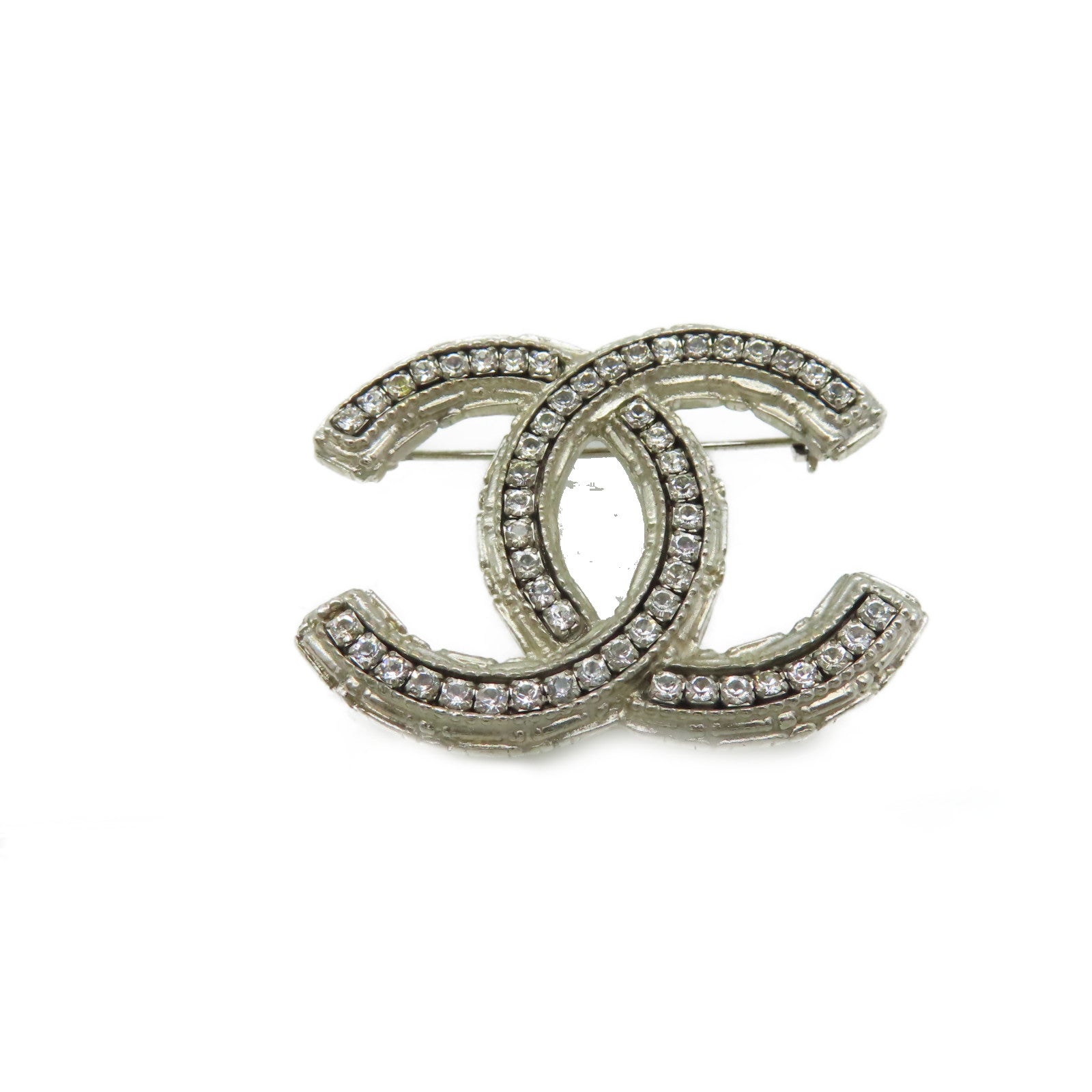 CHANEL 金屬Brooch胸針黑色/銀色