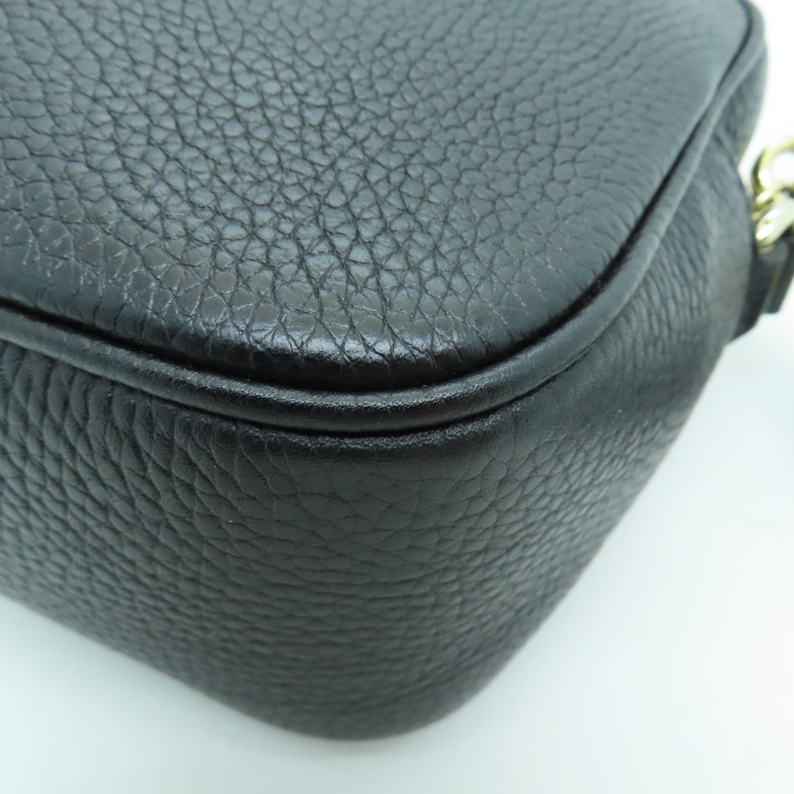 GUCCI 牛皮皮革Shoulder Bag金扣肩背袋黑色