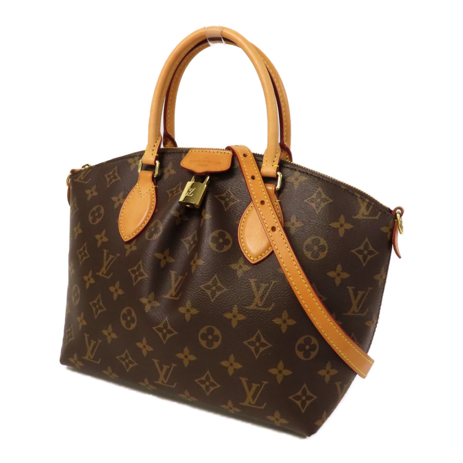 LOUIS VUITTON Monogram Boetie PM金扣手挽肩背兩用袋啡色