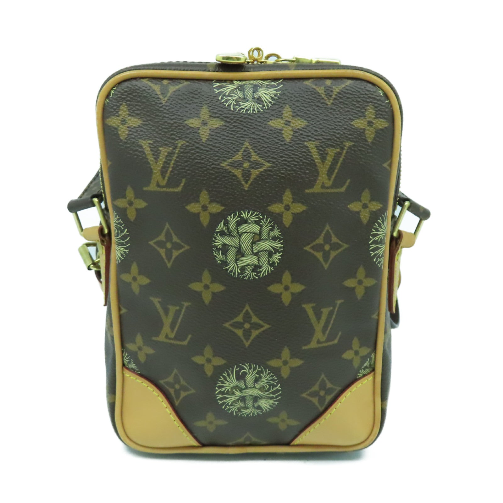 LOUIS VUITTON Monogram Christopher Nemeth Amazon金扣肩背袋棕色