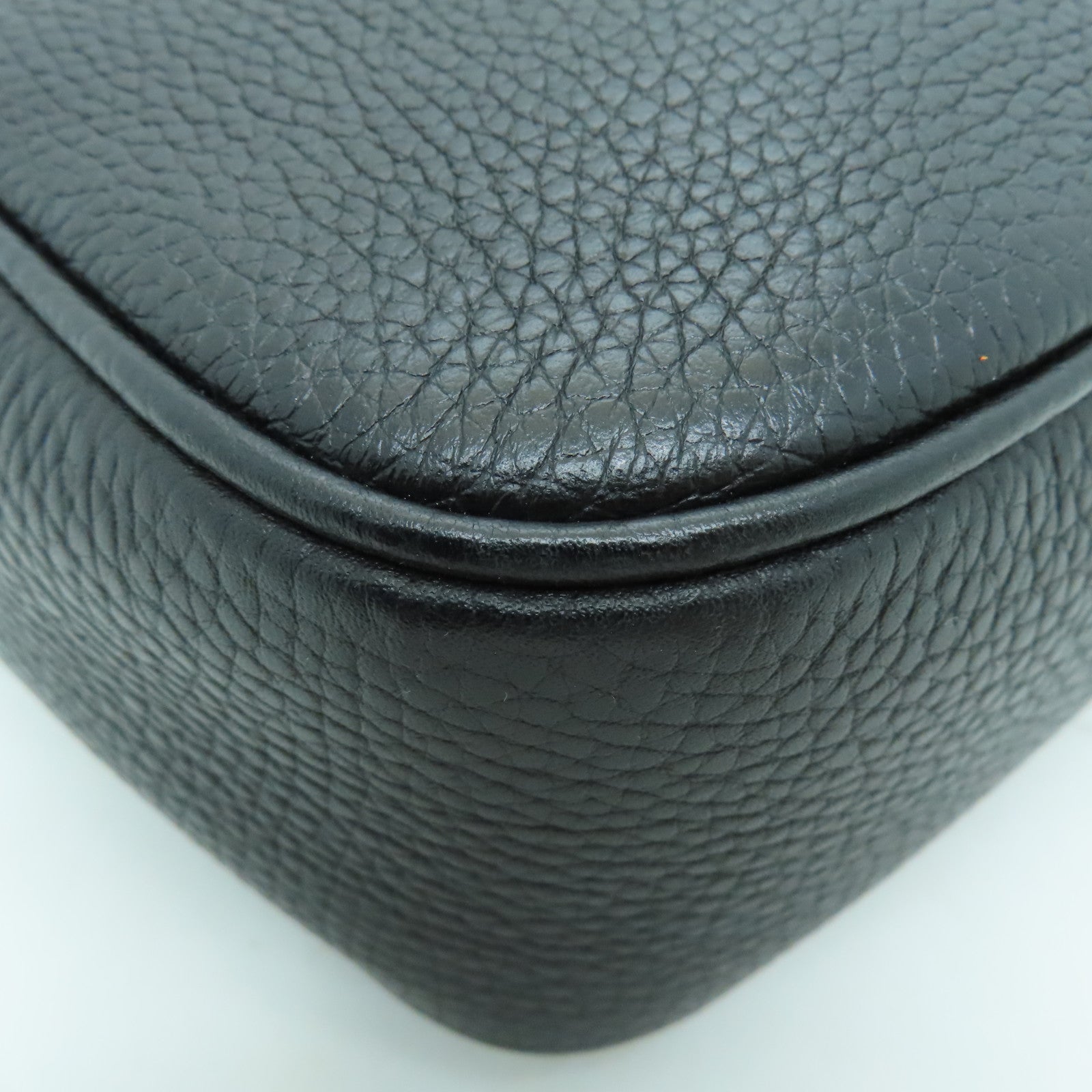 GUCCI 牛皮皮革Shoulder Bag金扣肩背袋黑色