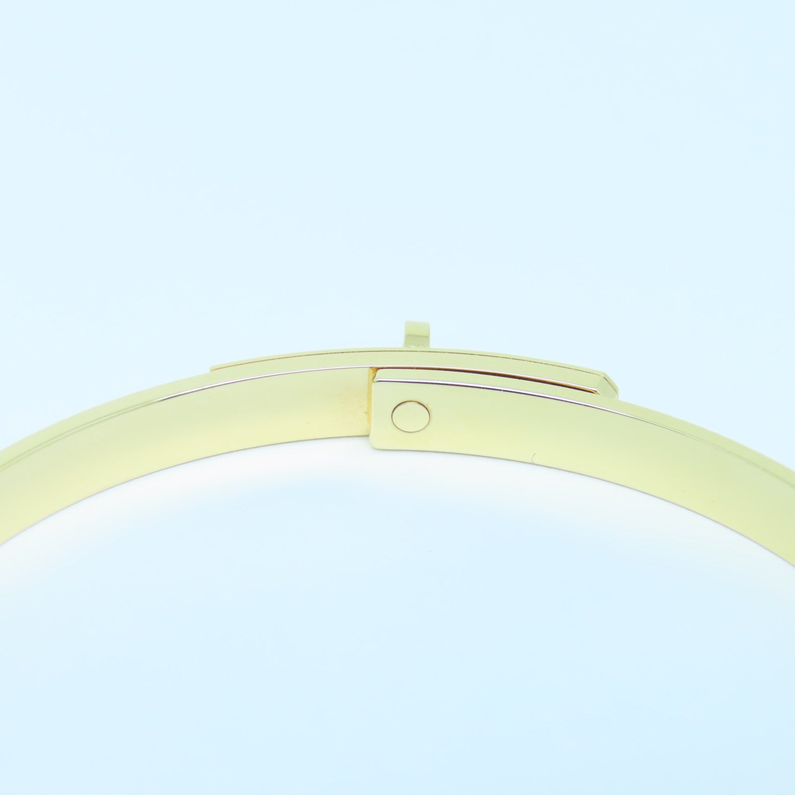 HERMES 18K玫瑰金Kelly Bracelet0.36ct钻石手链Hermes#61