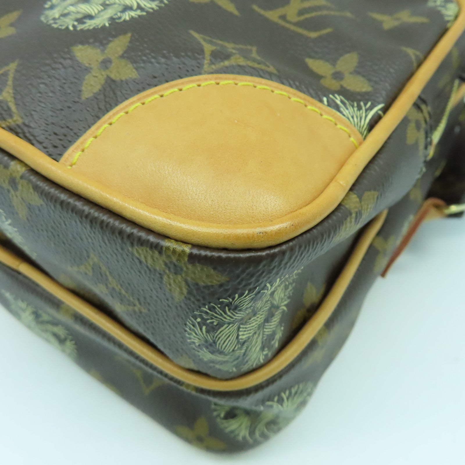 LOUIS VUITTON Monogram Christopher Nemeth Amazon金扣肩背袋棕色