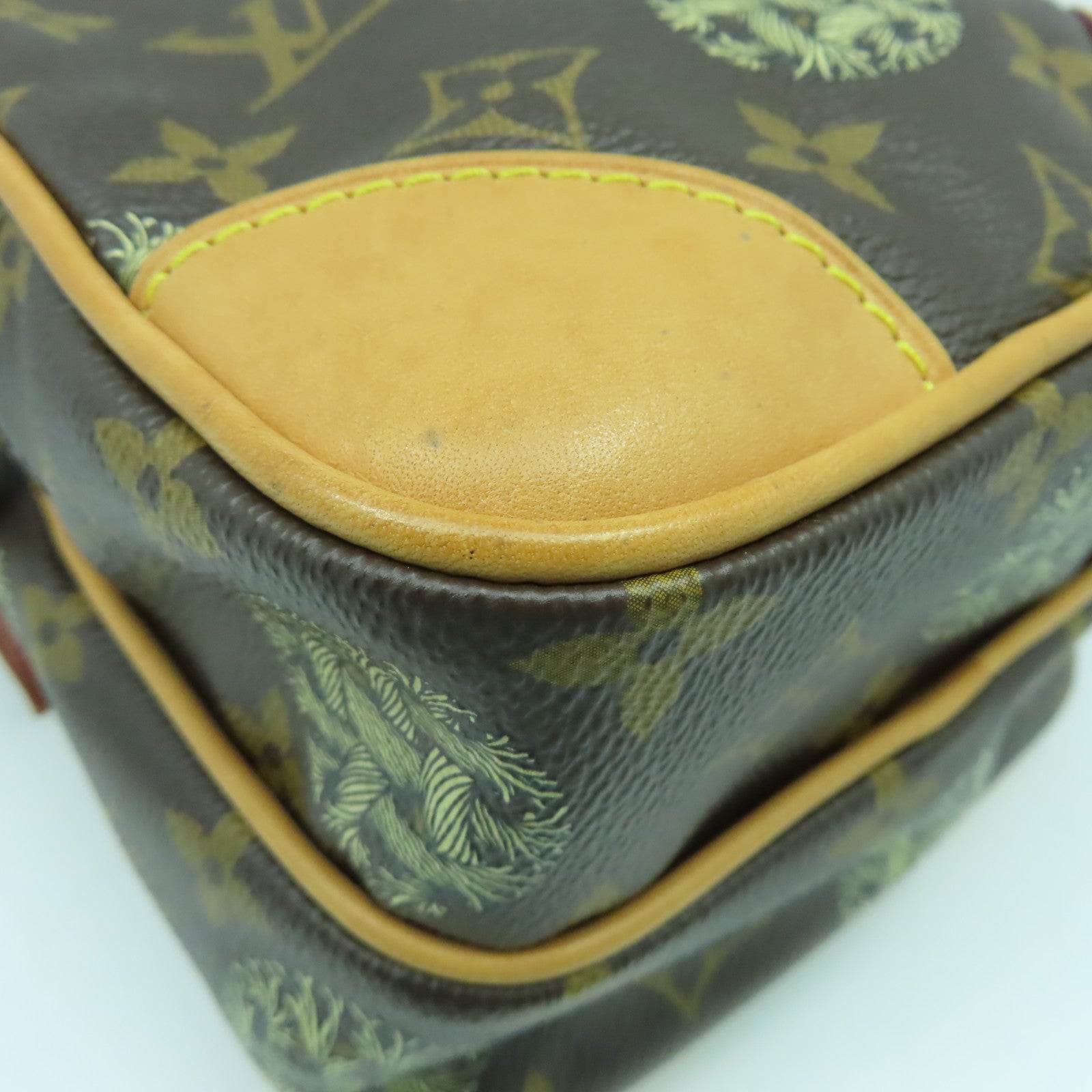 LOUIS VUITTON Monogram Christopher Nemeth Amazon金扣肩背袋棕色