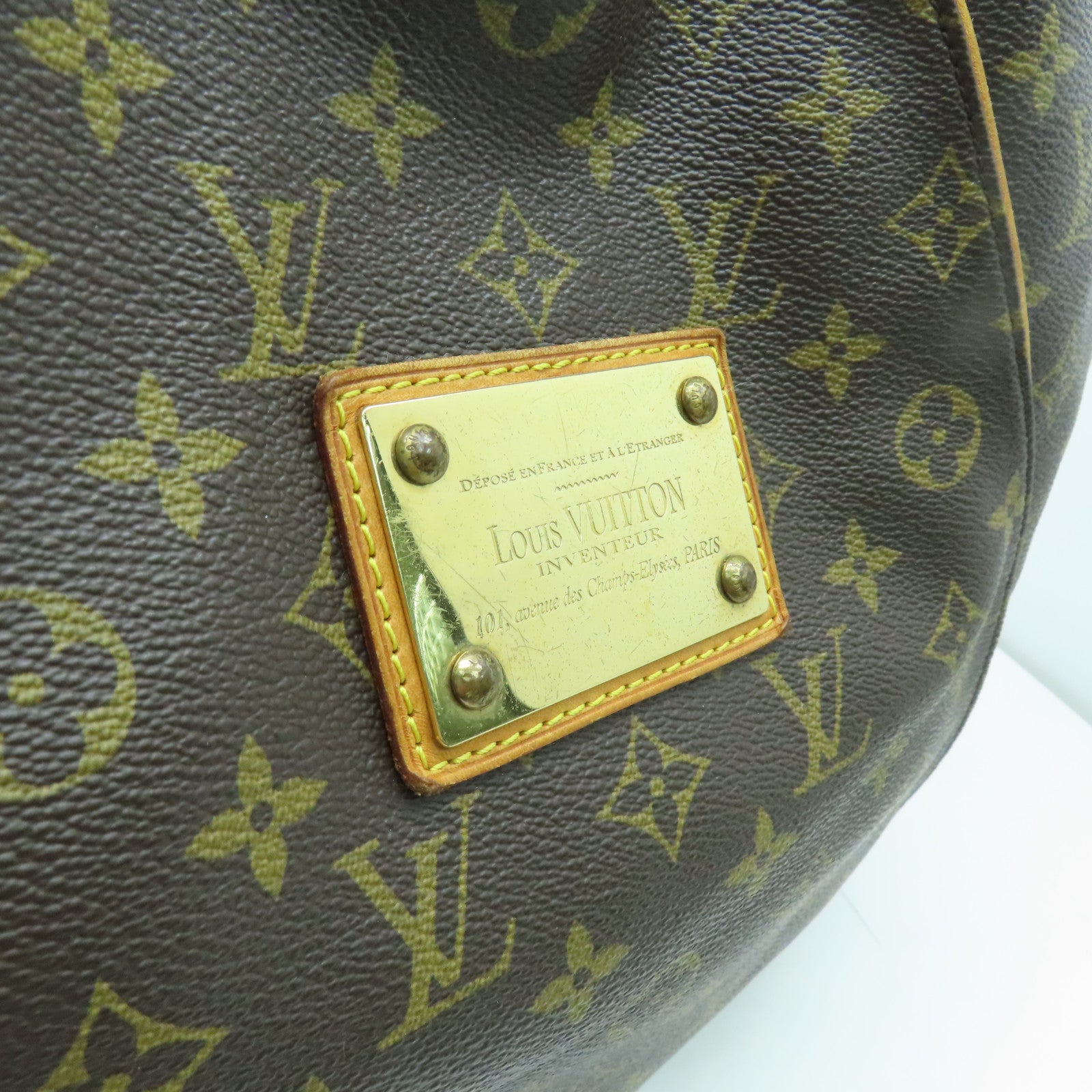 LOUIS VUITTON Monogram Galliera GM金扣肩背袋啡色