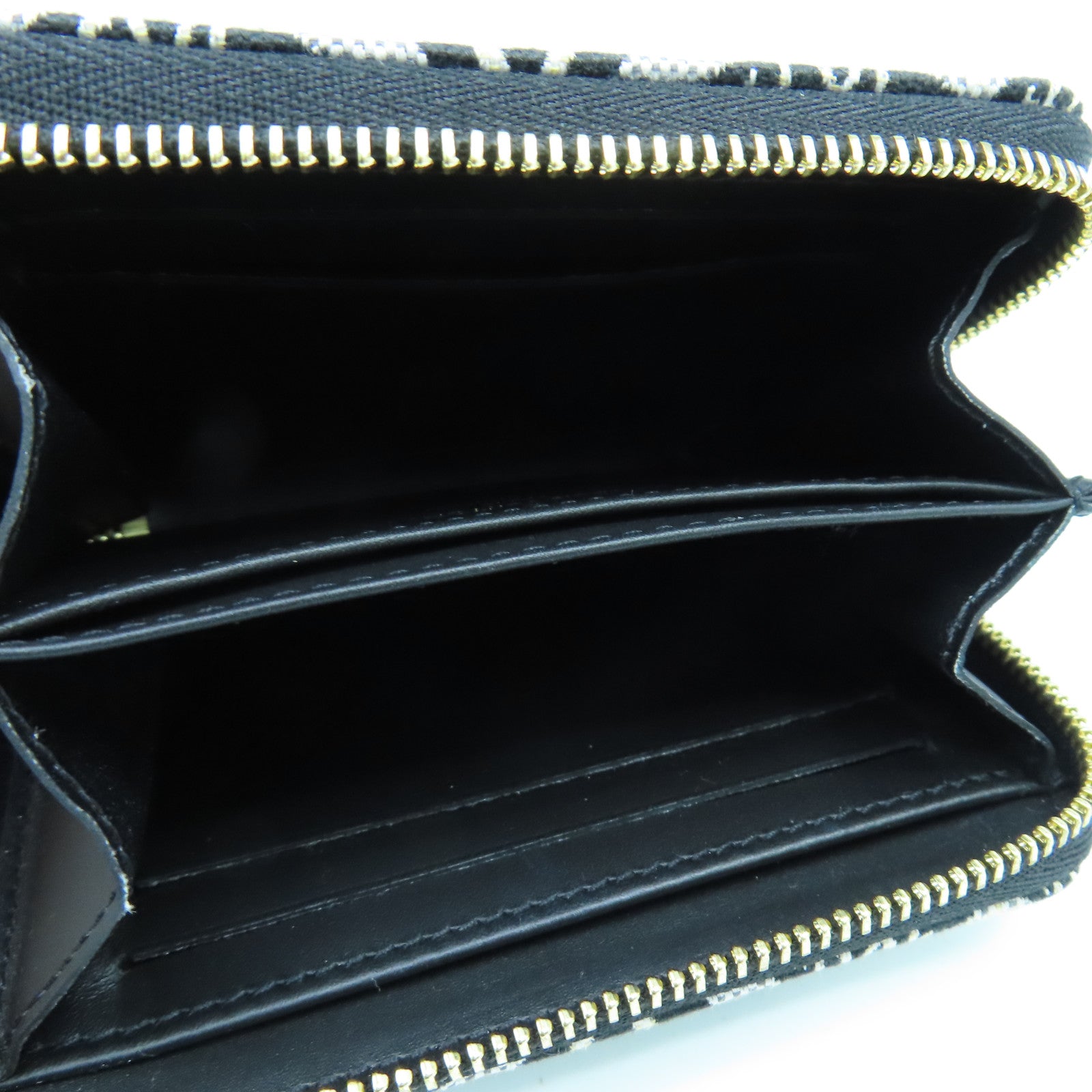 LOUIS VUITTON Monogram Jacquard Zippy Coin Purse Since1854金扣零錢包黑色/白色