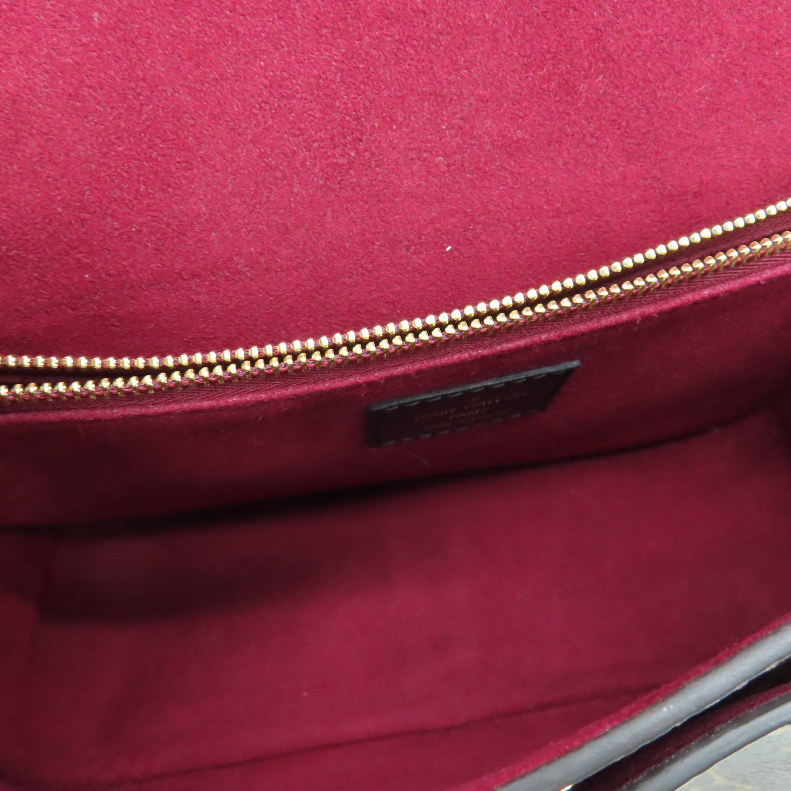 LOUIS VUITTON Monogram Passy Gold Buckle Shoulder Bag Brown