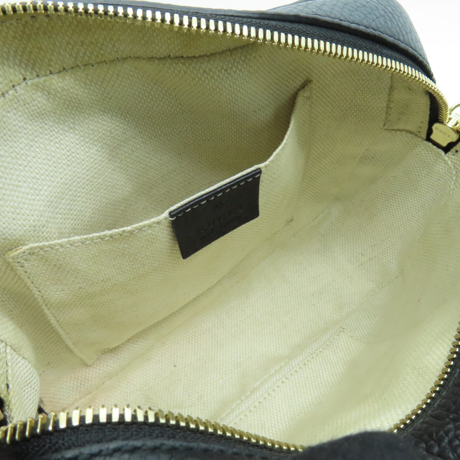 GUCCI 牛皮皮革Shoulder Bag金扣肩背袋黑色