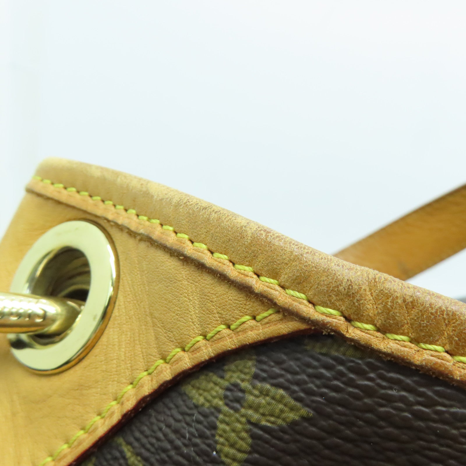 LOUIS VUITTON Monogram Galliera GM金扣肩背袋啡色