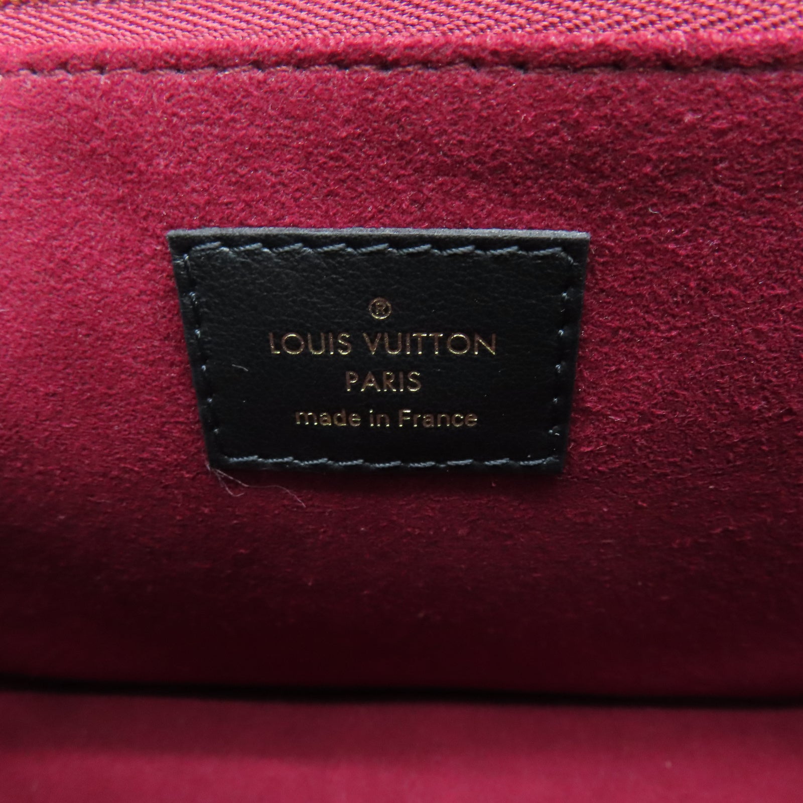 LOUIS VUITTON Monogram Passy Gold Buckle Shoulder Bag Brown