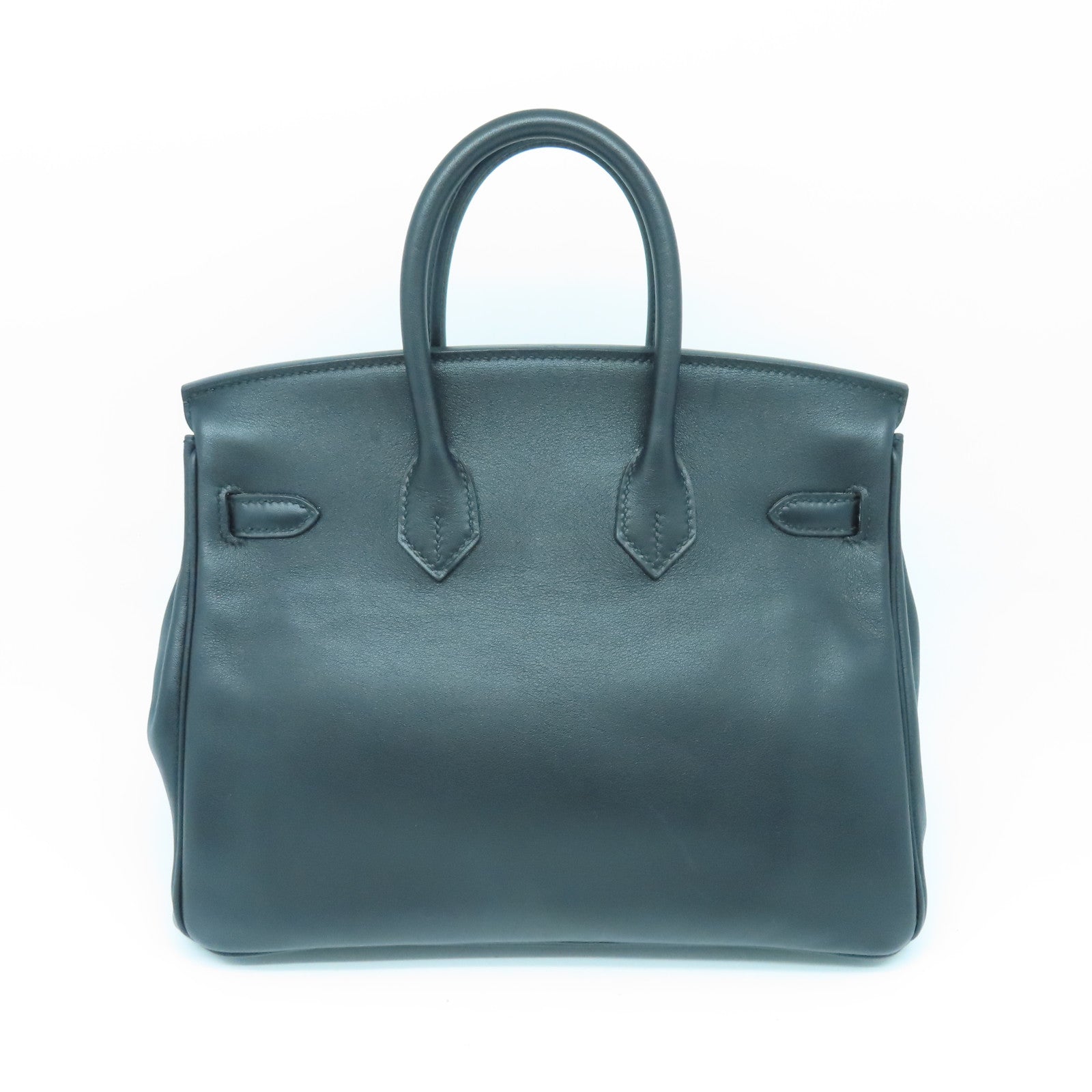 HERMES25フェルト HERMES Swift Leather Birkin 25 Gold Buckle Hand Bag Noir