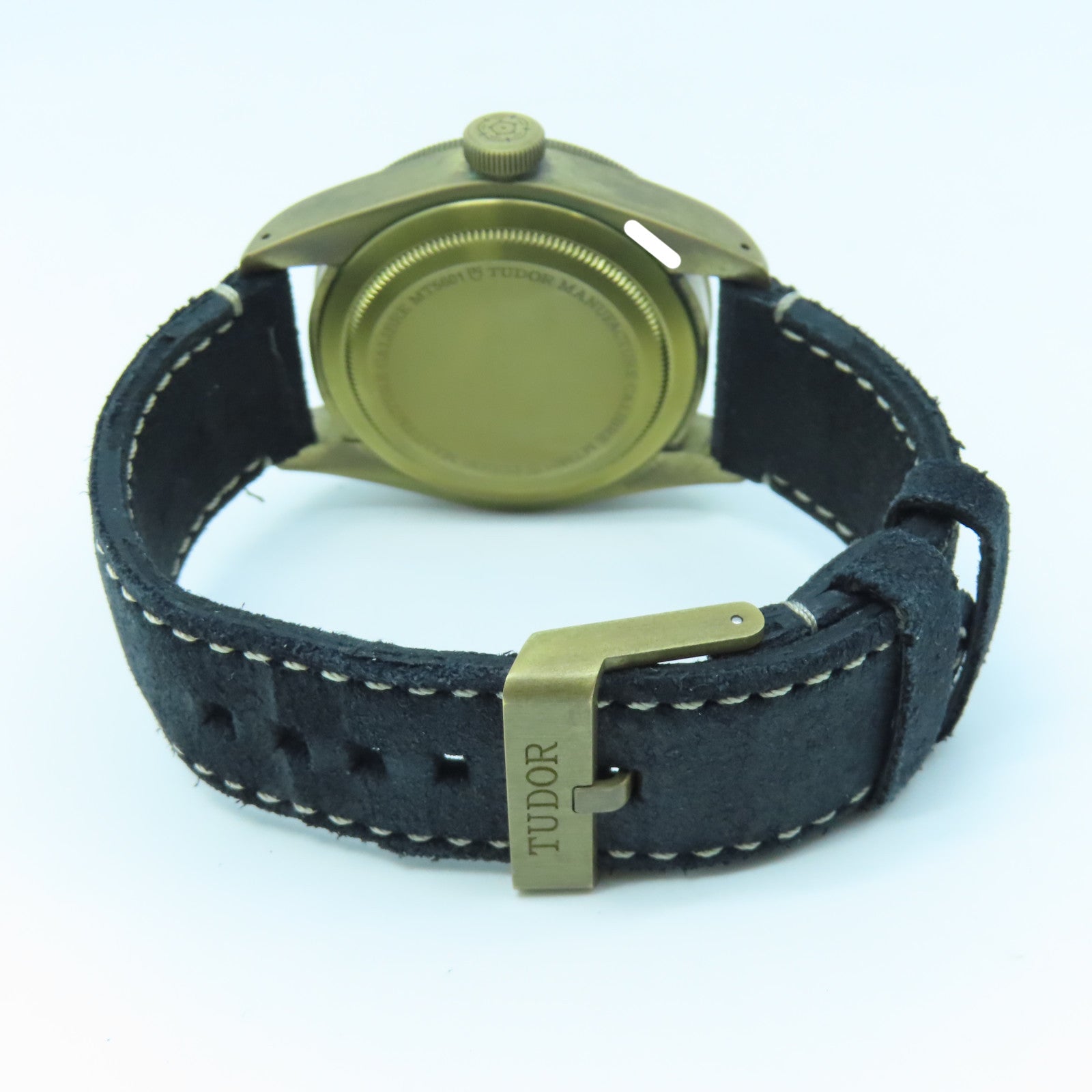 TUDOR Black Bay Bronze Bronze/Leather Band Watch Automatic Movement Black