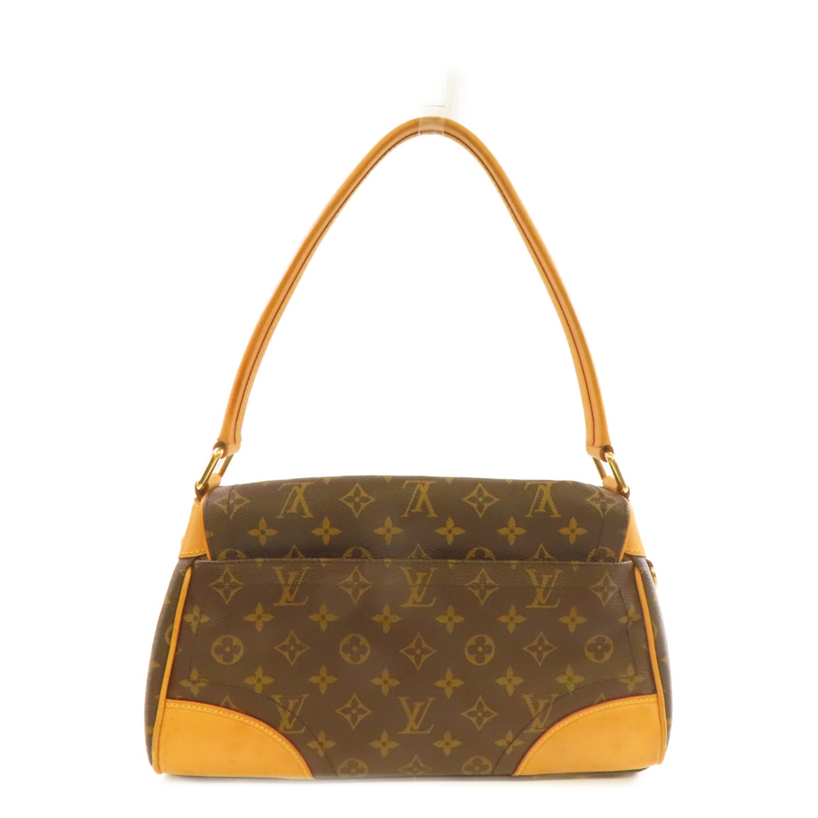 LOUIS VUITTON Monogram Beverly MM Shoulder Bag金扣肩背袋啡色