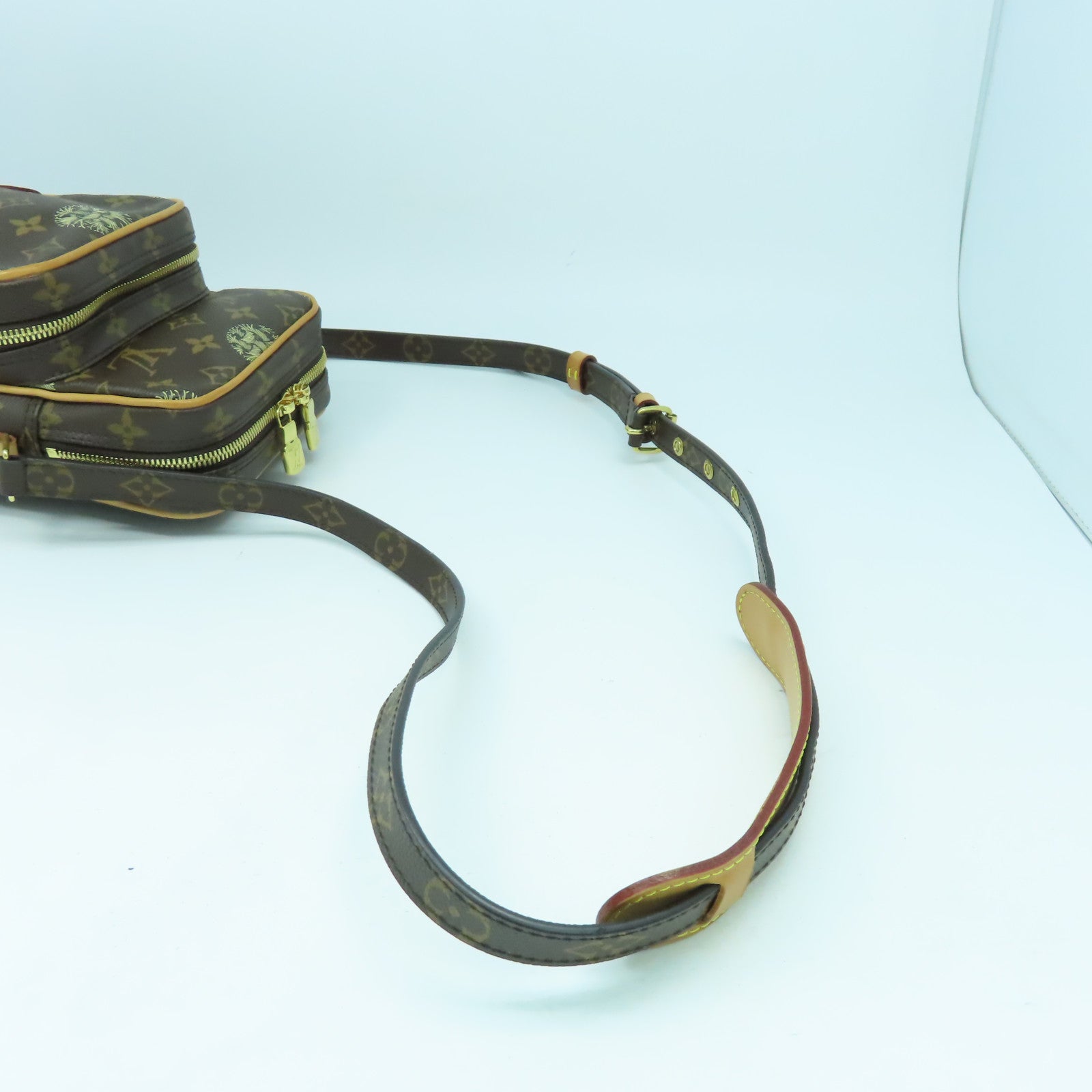 LOUIS VUITTON Monogram Christopher Nemeth Amazon金扣肩背袋棕色