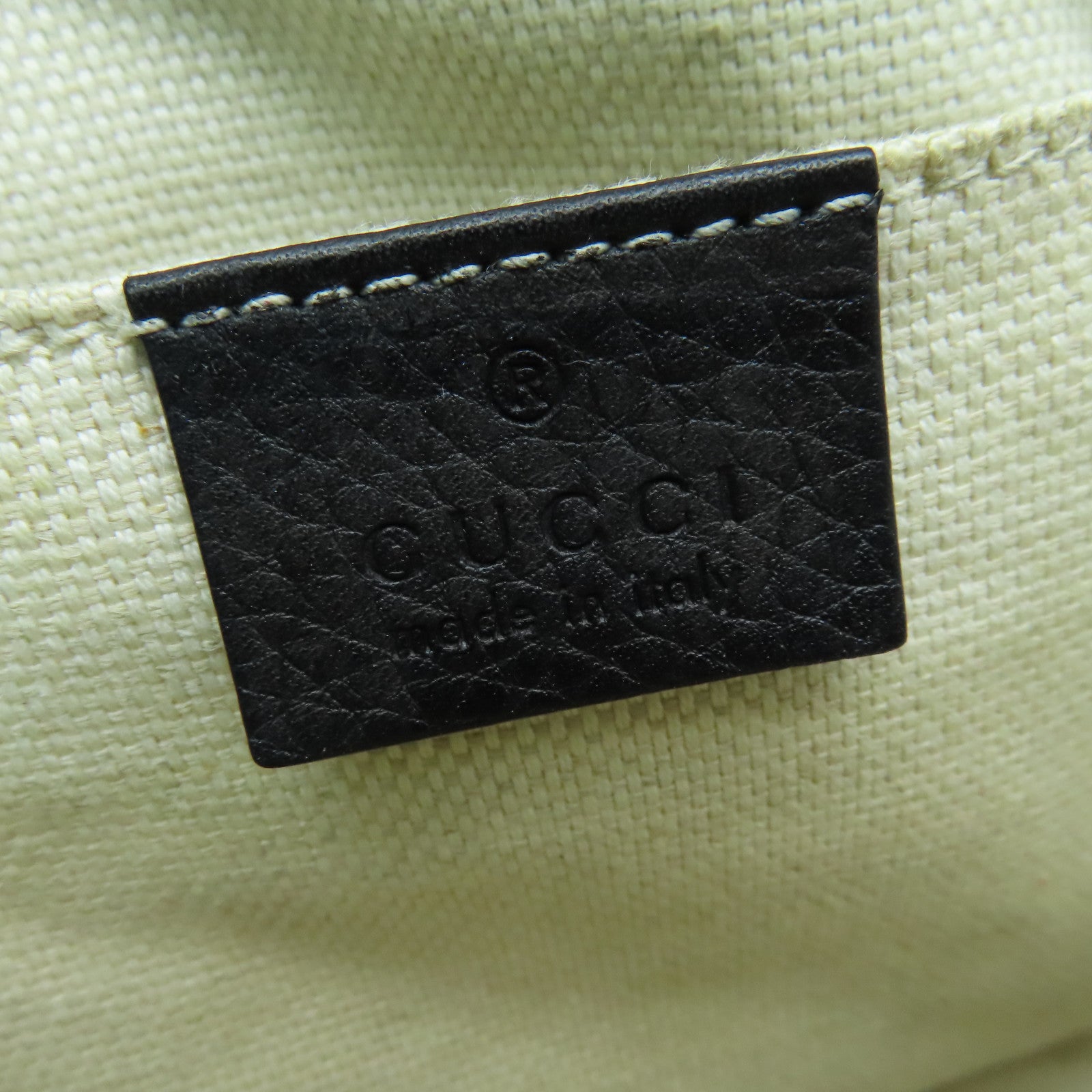 GUCCI 牛皮皮革Shoulder Bag金扣肩背袋黑色