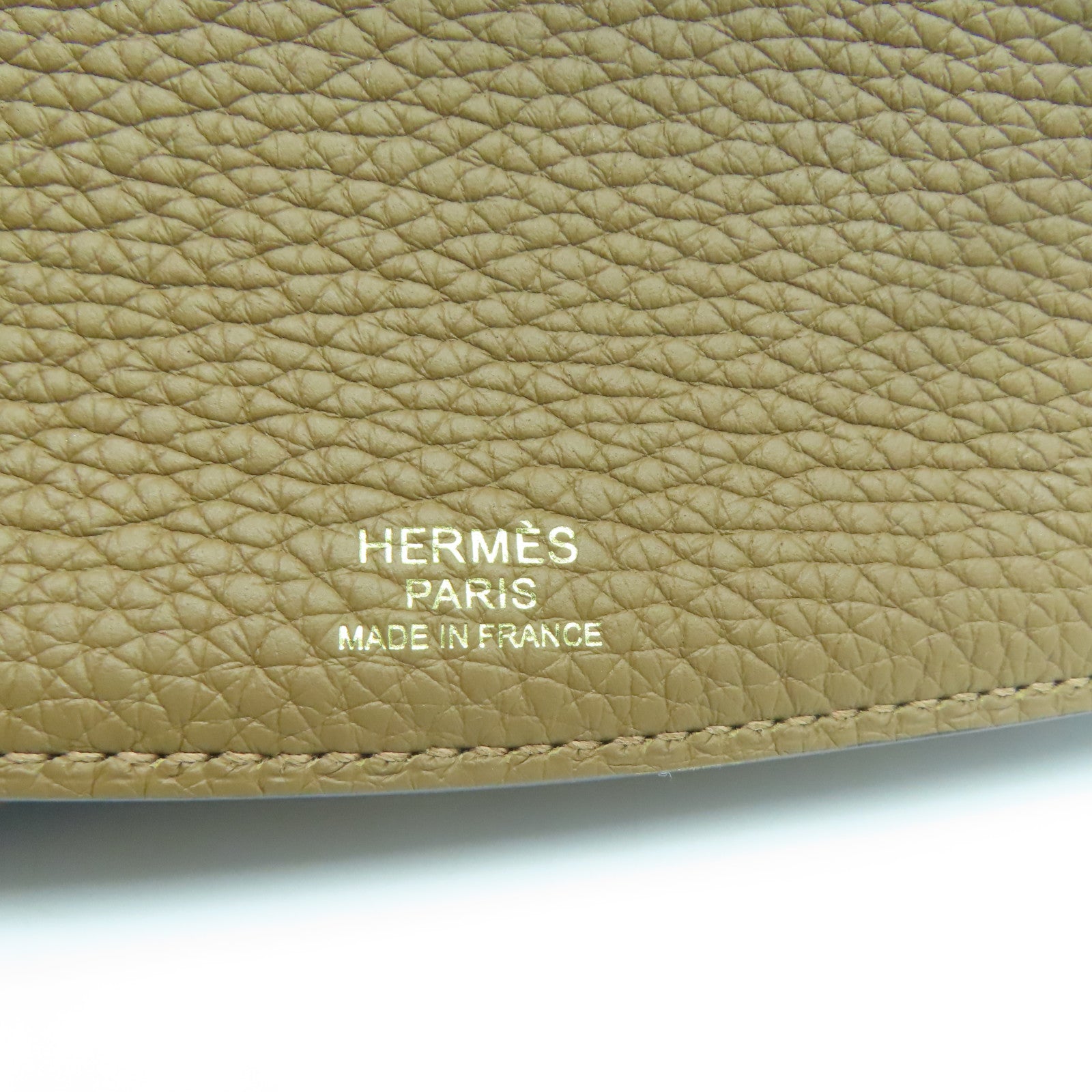 HERMES Taurillon Clemence皮革/Chevre Mysore皮革Sac Saut 25肩背袋啡色/黑色/白色