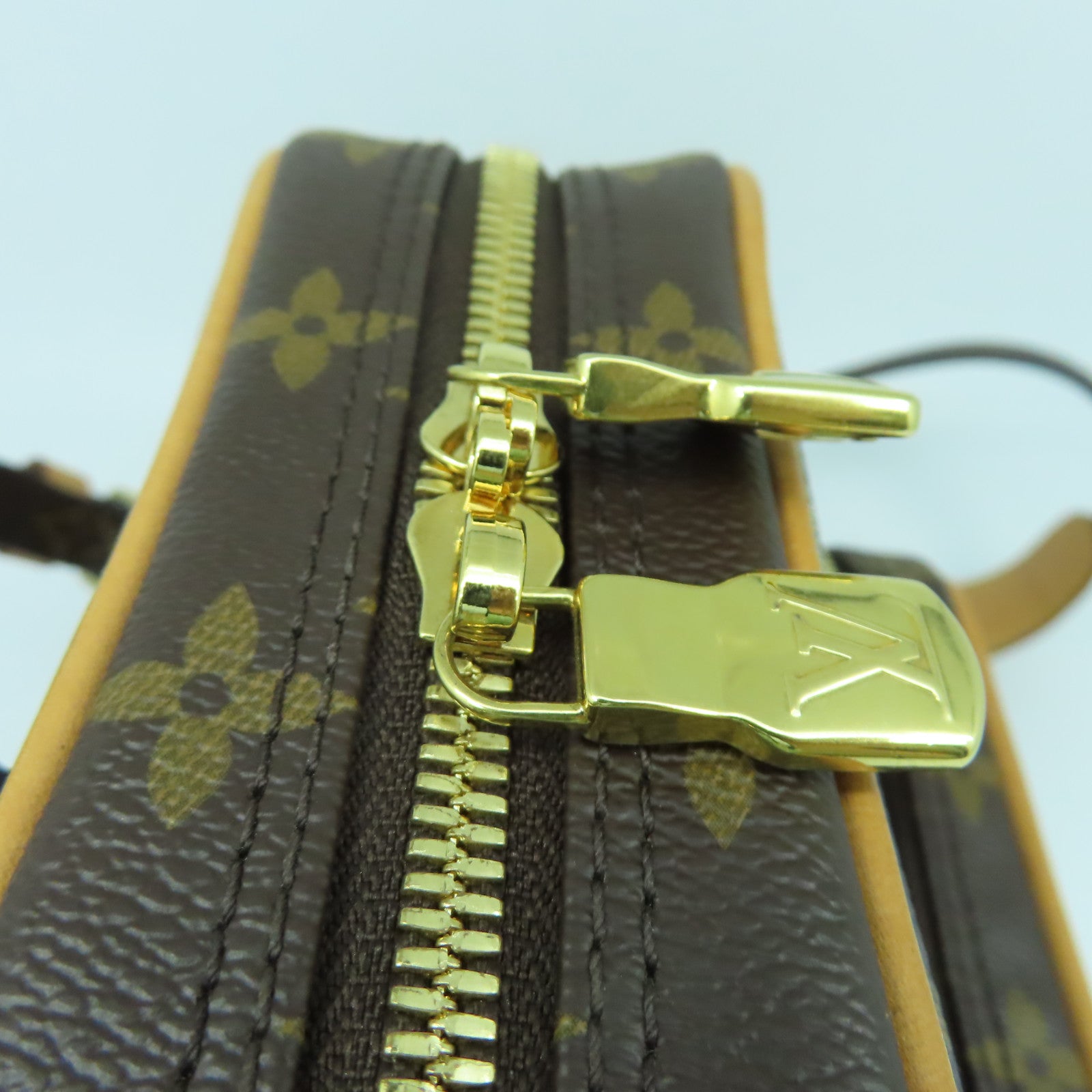 LOUIS VUITTON Monogram Christopher Nemeth Amazon金扣肩背袋棕色